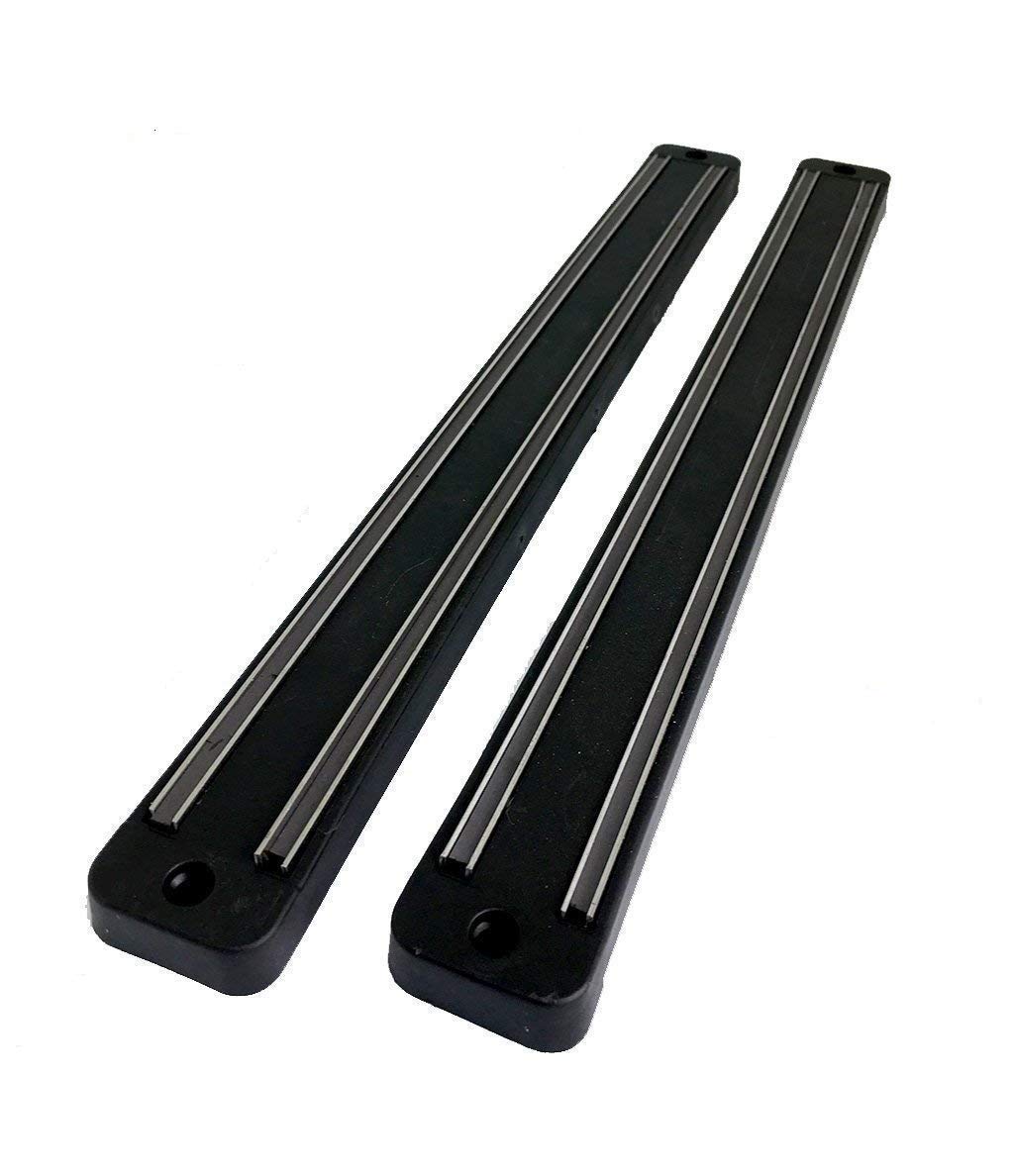 Magnetic Knife Holder Wall Mount - 33cm Chef Knife Storage Rack with Strong Magnets for Kitchen Utensils (Set of 2) - Perfect for Home Kitchen, Restaurant, and Professional Chef Use