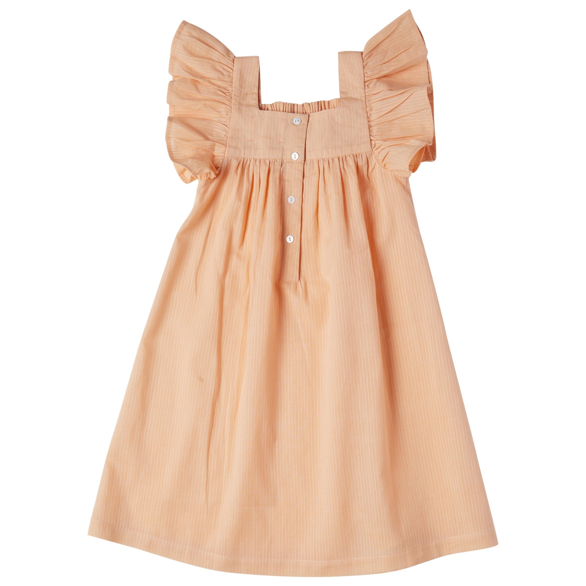 Exotic Parisian Baby & Girl Dress - Bonheur du Jour Abricot Color for Special Occasions & Photoshoots
