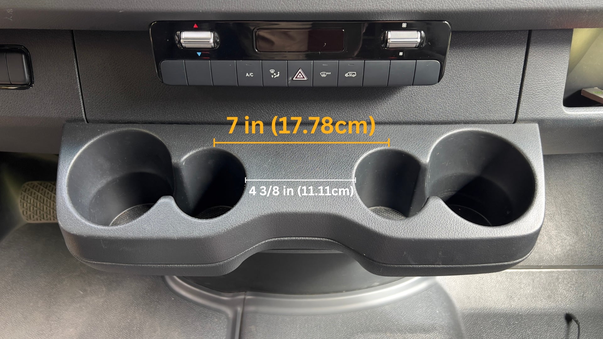 Campovans 2019-2023 Mercedes Sprinter Van Console Extension - Premium Center Console Organizer for Cargo & Gear Storage - Perfect for Road Trips, Camping & Work Vans