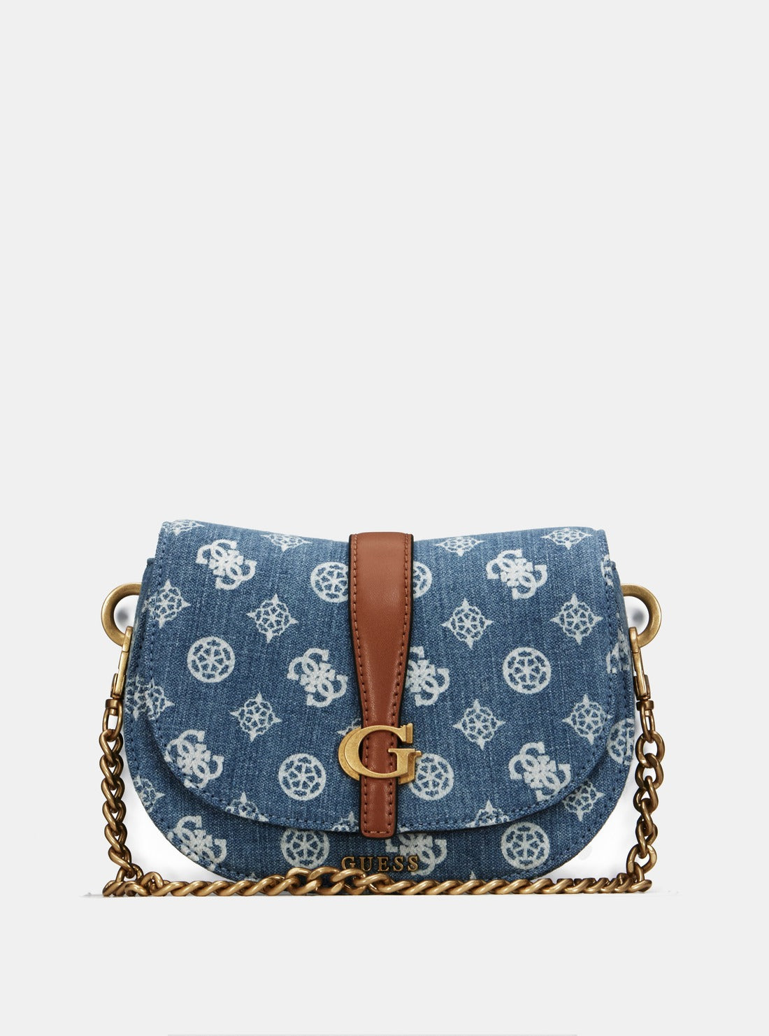 Denim Logo Kuba Mini Crossbody Bag for Women - Stylish Small Shoulder Purse with Adjustable Strap, Perfect for Daily Use, Travel & Shopping