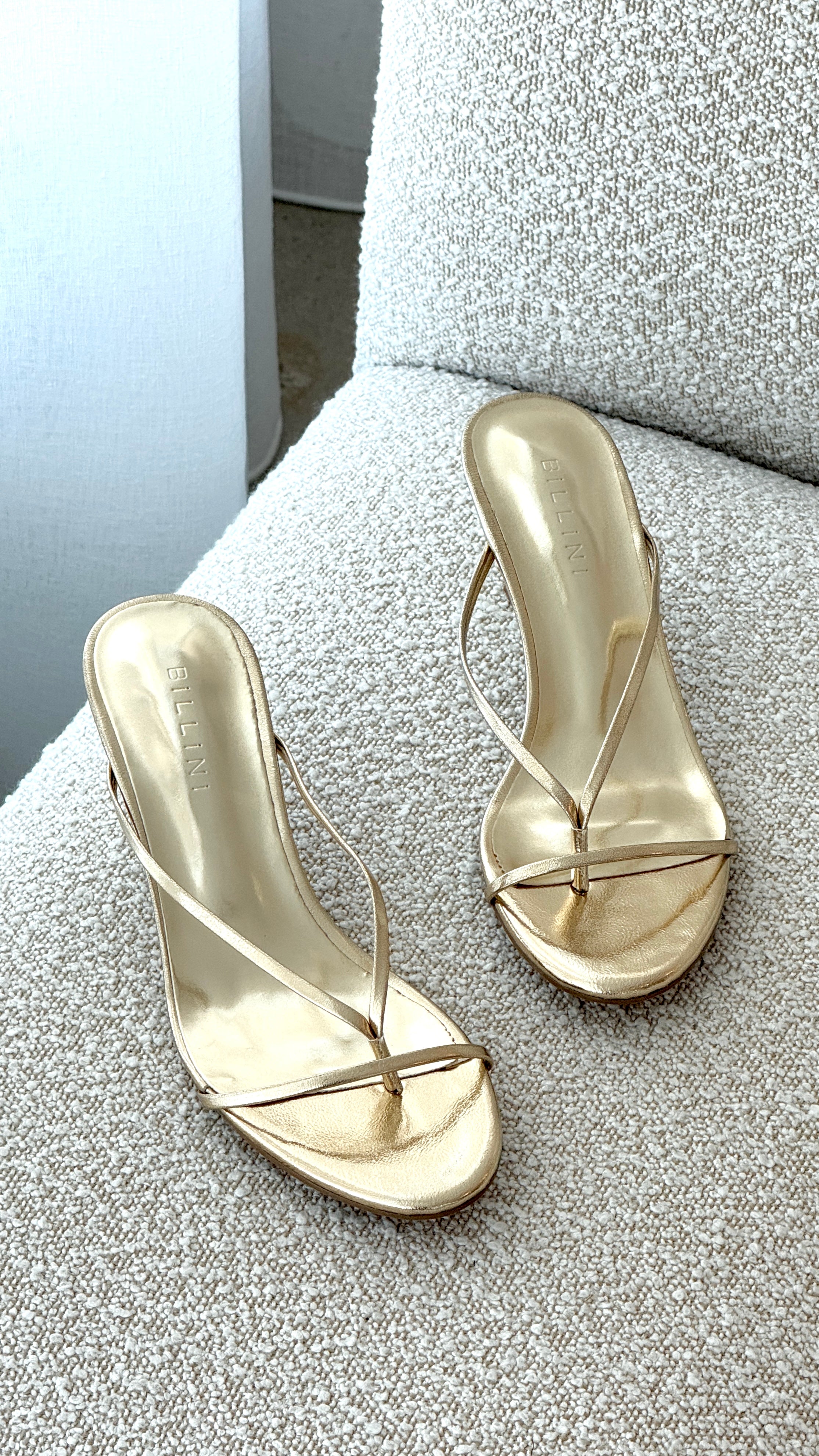 Gillie Heel Gold Metallic Women's Fashion Shoes - Elegant & Comfortable for Parties, Weddings & Evening Events