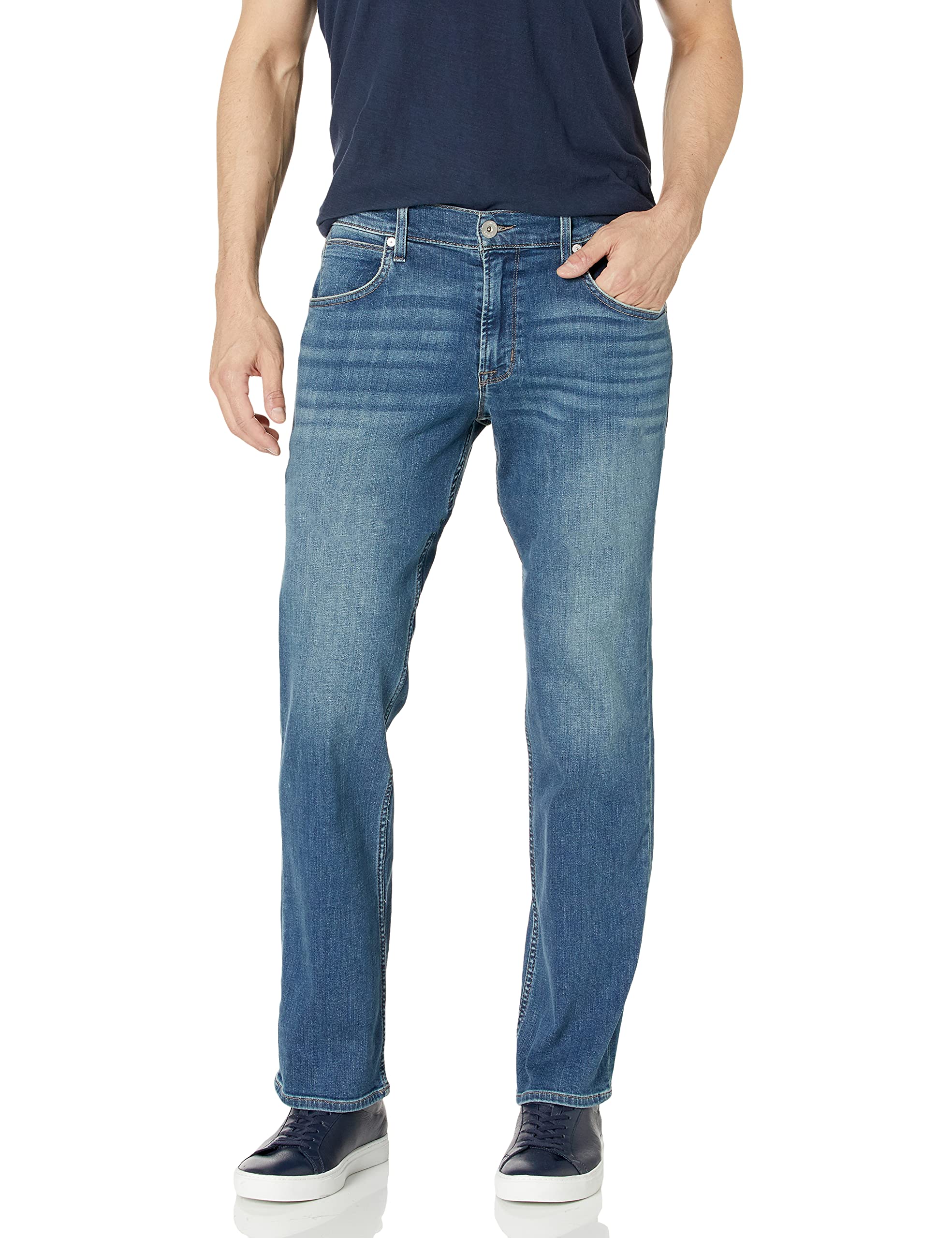 HUDSON Men's Byron Straight Leg Jean - Classic Slim Fit Denim Pants for Casual & Work Wear | Perfect for Everyday Outfits, Office & Weekend Style