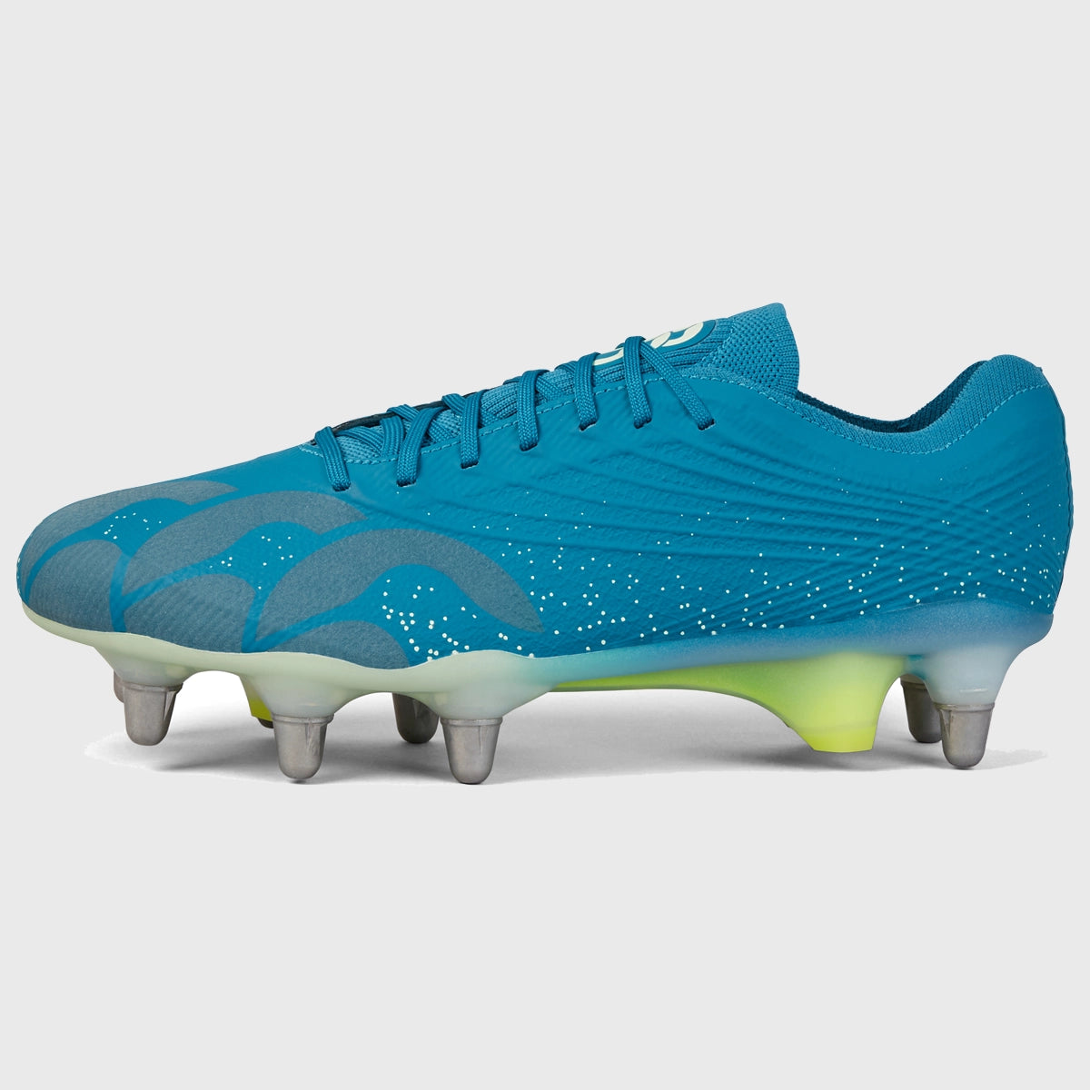 Canterbury Stampede Groundbreak Elite SG Rugby Boots - High-Performance Cleats for Rugby Players - Perfect for Wet & Muddy Fields - Lagoon Blue