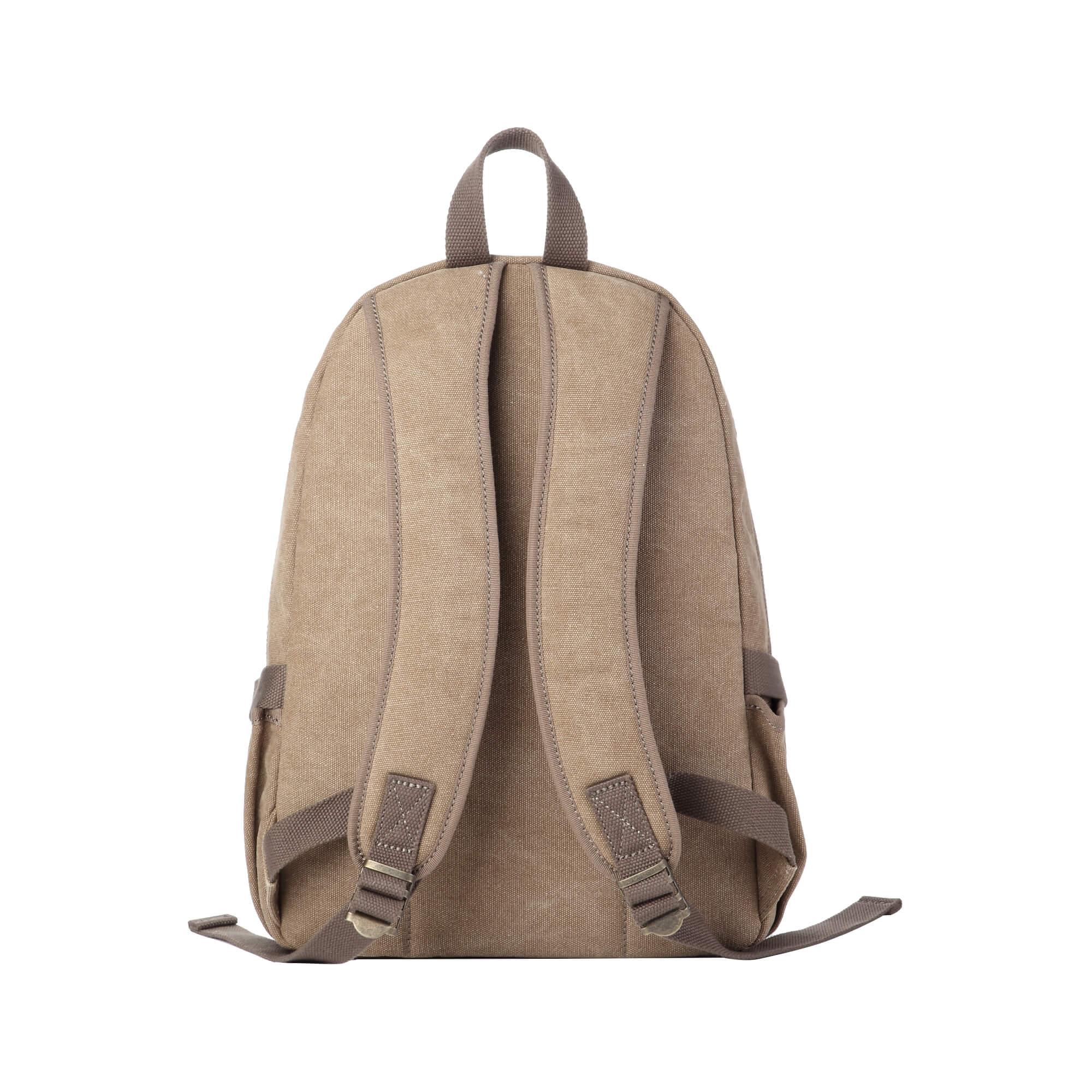 TRP0256 Troop London Classic Canvas Backpack - Medium Size Durable School & Travel Backpack for Men & Women - Perfect for College, Commuting & Outdoor Adventures