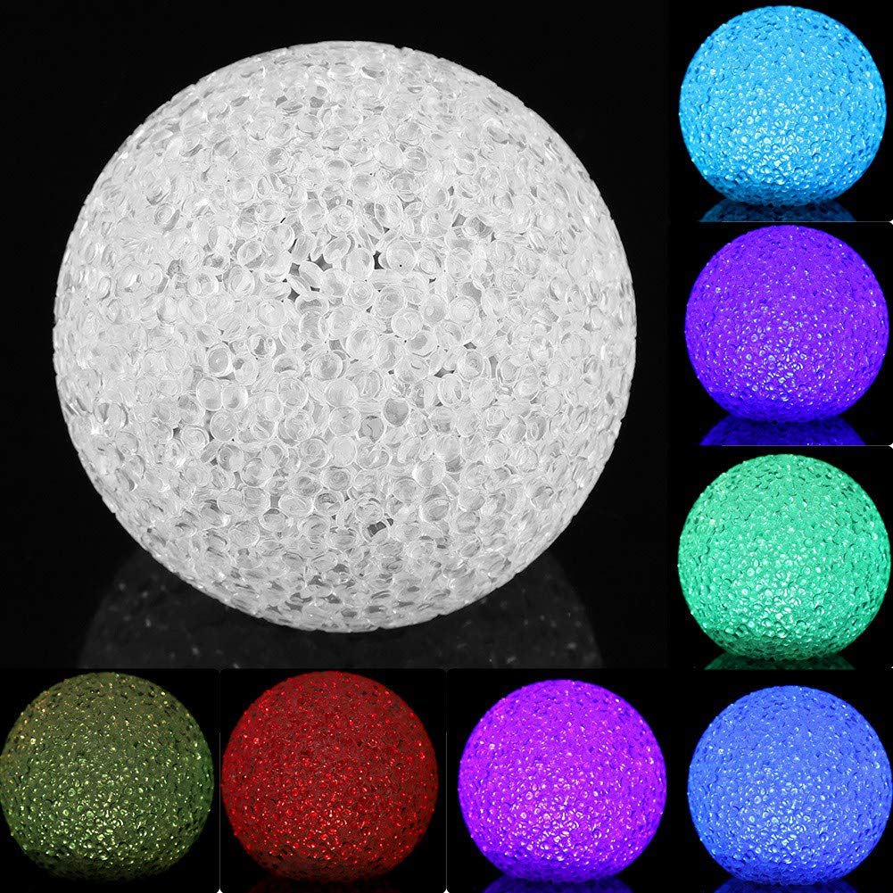 Ymiko LED Ball Night Light - RGB Color Changing Globe Light, Crystal Magic Ball for Kids & Adults | Perfect for Bedroom, Nursery, Party Decor & Relaxation