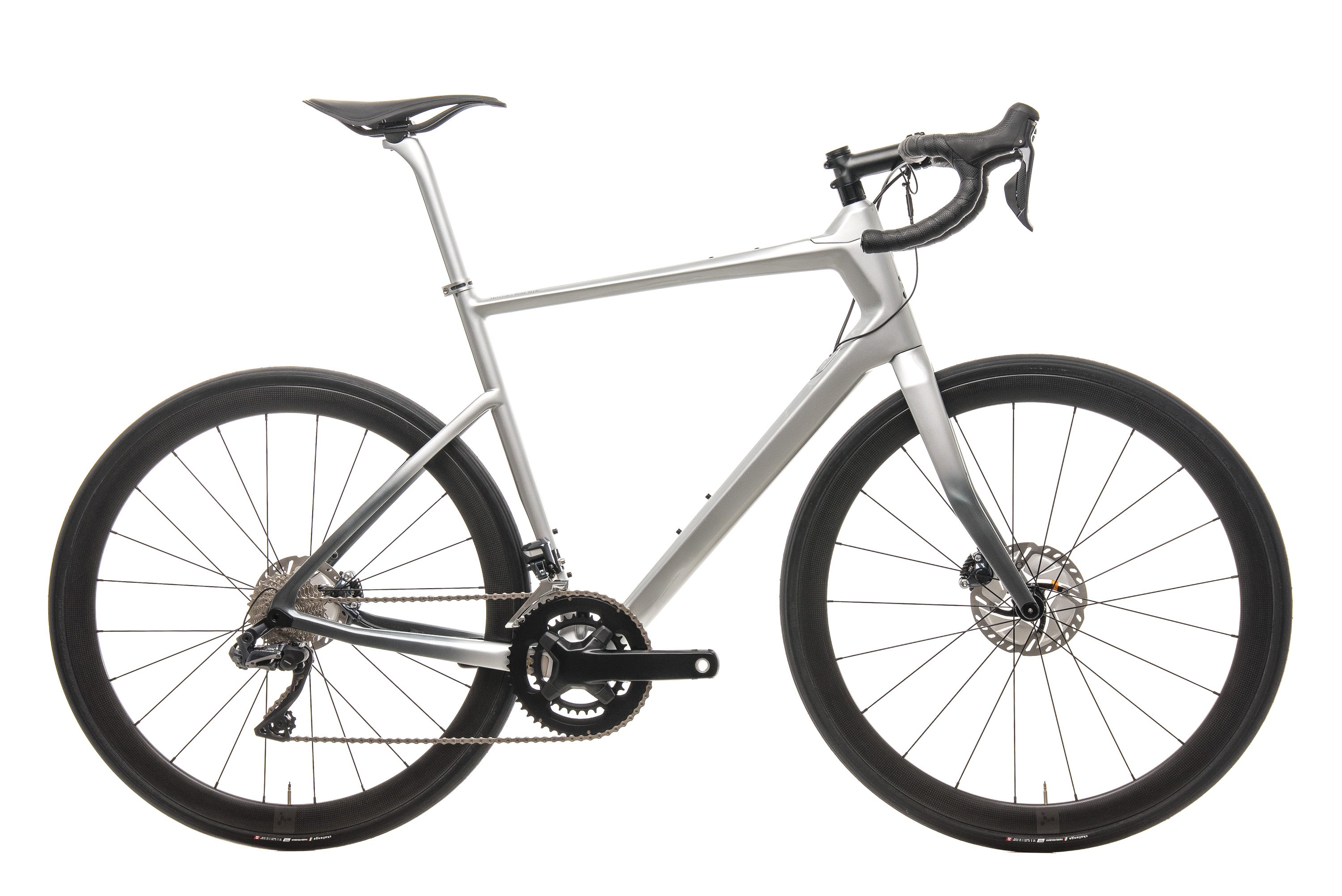 Argon 18 Krypton GF Disc Di2 Road Bike - Mercedes Benz Inspired Silver Finish (2019, Large Size) | Premium Carbon Frame for Racing & Endurance Cycling