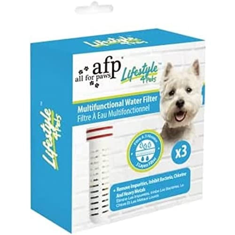 ALL FOR PAWS Lifestyle Replacement Water Softener Filter Cartridge - 0.23kg | Softens Hard Water for Pets | Perfect for Dog Bowls, Cat Fountains & Small Animal Water Bottles