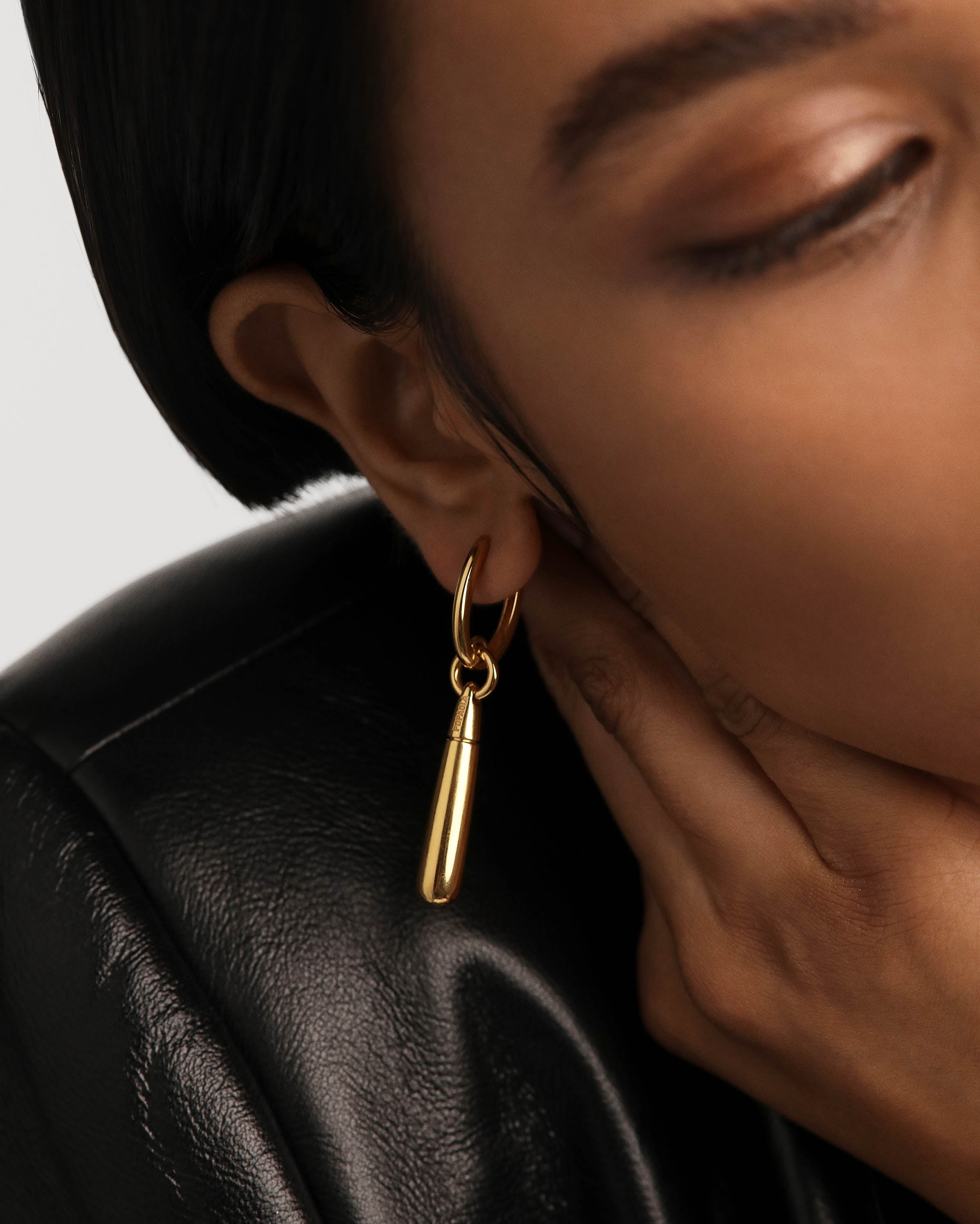 Large Jupiter Single Hoop Earrings for Women - Fashion Gold/Silver Dangle Hoops - Perfect for Parties, Dating & Everyday Wear