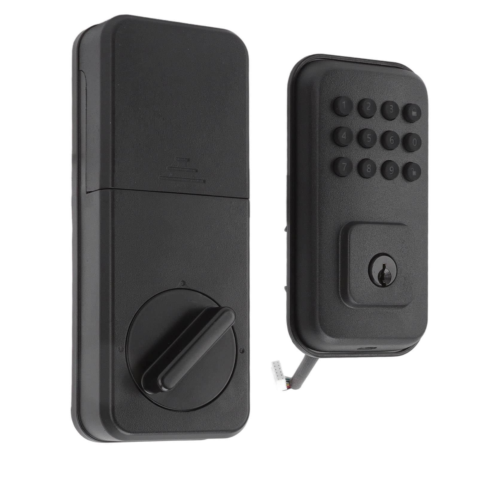 Smart Keyless Entry Door Lock - Virtual Password ABS Security with Red Light Alert for Office & Home Use