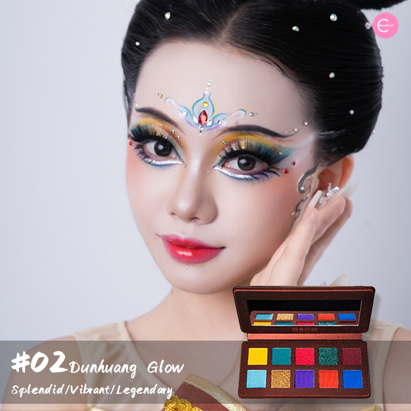 JSZH 10-Color Radiant Eyeshadow Palette - Long Lasting, Highly Pigmented Makeup for Day & Night Looks - Perfect for Parties, Weddings & Everyday Glam
