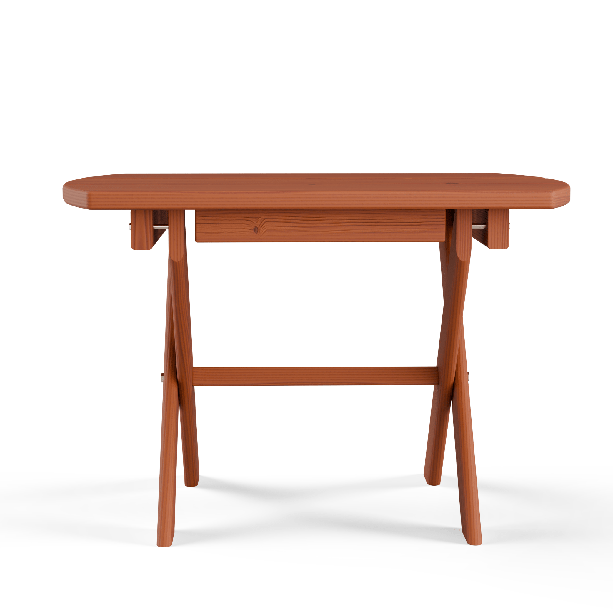 Keystone Amish Co. Folding Oval End Table - Solid Wood Side Table for Living Room, Bedroom, or Patio - Perfect for Small Spaces & Home Decor