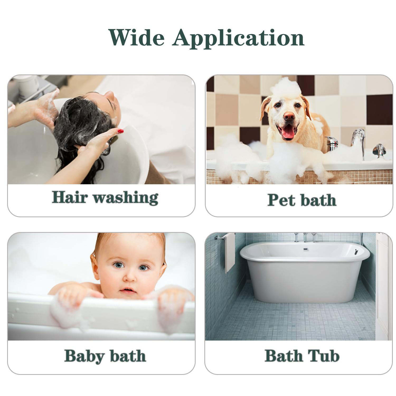 Upgraded Dog Shower Sprayer Attachment with Extra Long 98 Inch Hose - Pet Bathing Supplies for Dogs, Extension for Bathtub, Garden & Bathroom - Perfect for Home Grooming and Outdoor Pet Washing