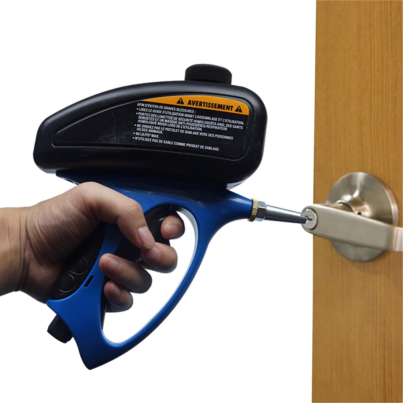Portable Pneumatic Sandblaster Kit - Rust Removal & Paint Prep Tool for DIY & Auto Repair