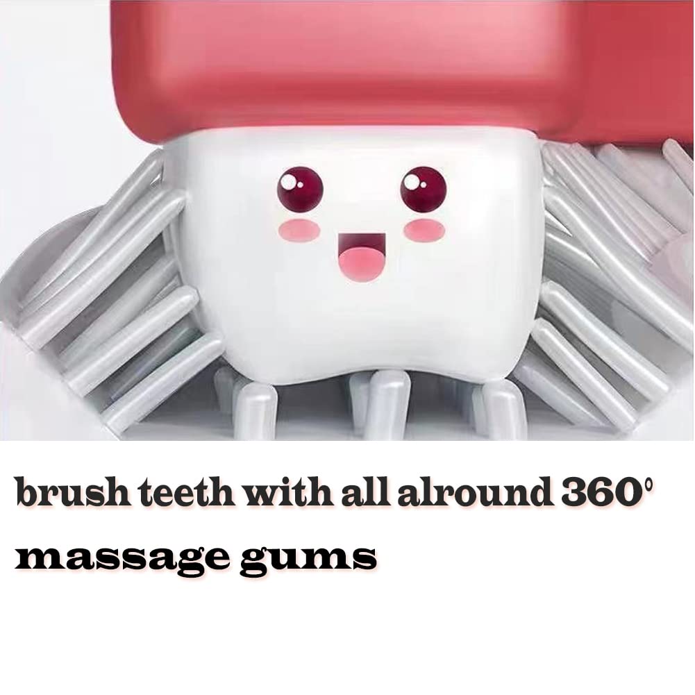 4 Packs Kids U-Shaped Toothbrushes - Soft Bristles for Gentle Cleaning - Perfect for Toddlers & Children at Home, School, or Travel