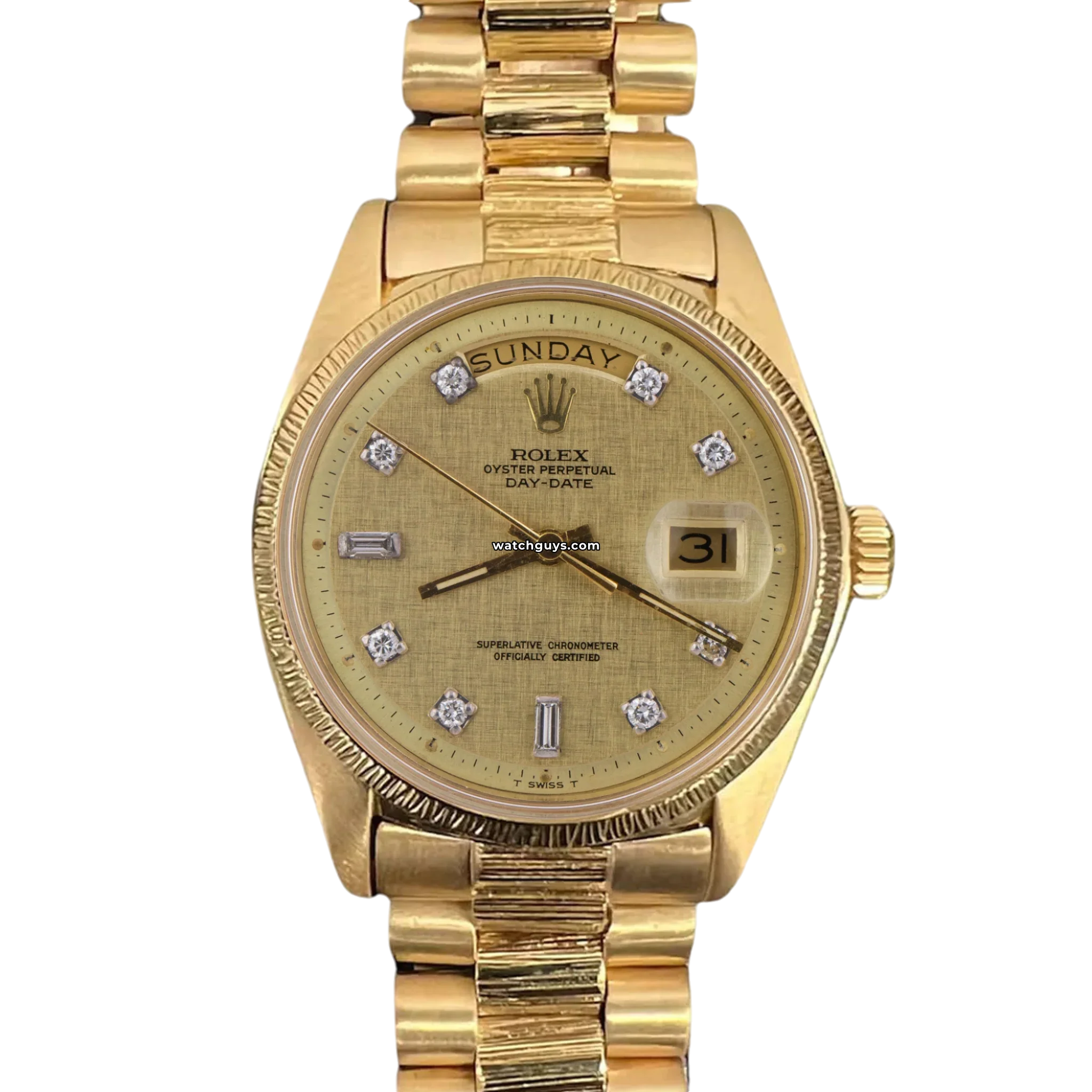Luxury Rolex Day-Date 1807 Watch with Diamond Dial - Perfect for Business Meetings & Special Occasions