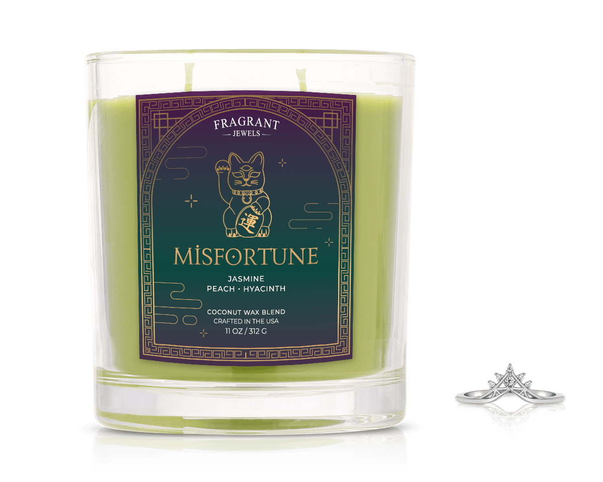 Lucky Jewelry Candle - Handmade Scented Soy Wax Candle with Hidden Ring Inside - Perfect for Gifts, Relaxation & Home Decor