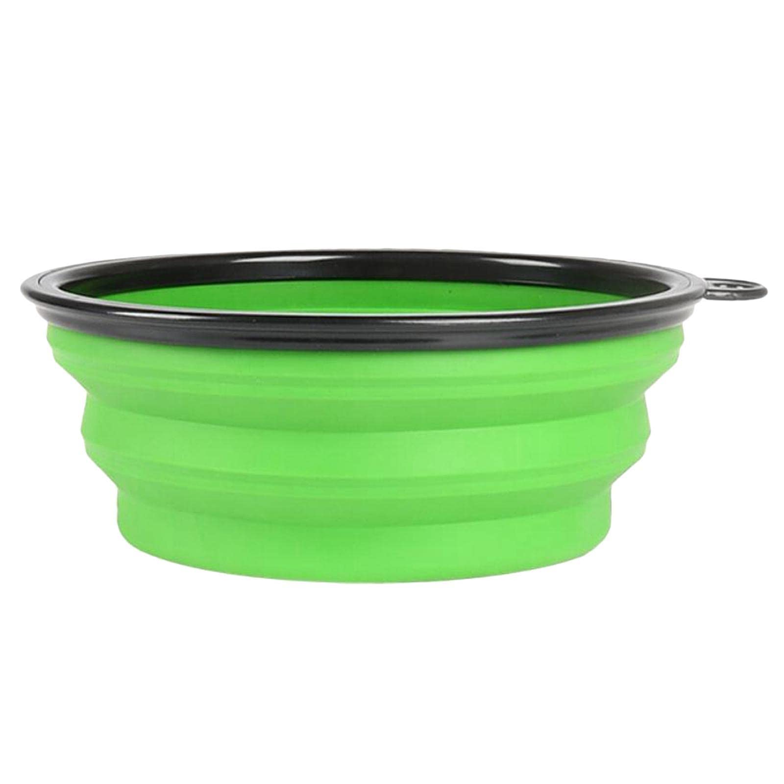 Slow Feeder Dog Bowl - Collapsible Pet Food & Water Dish for Cats & Dogs - Anti-Choking & Bloat Prevention - Perfect for Travel, Camping & Home Use - Green