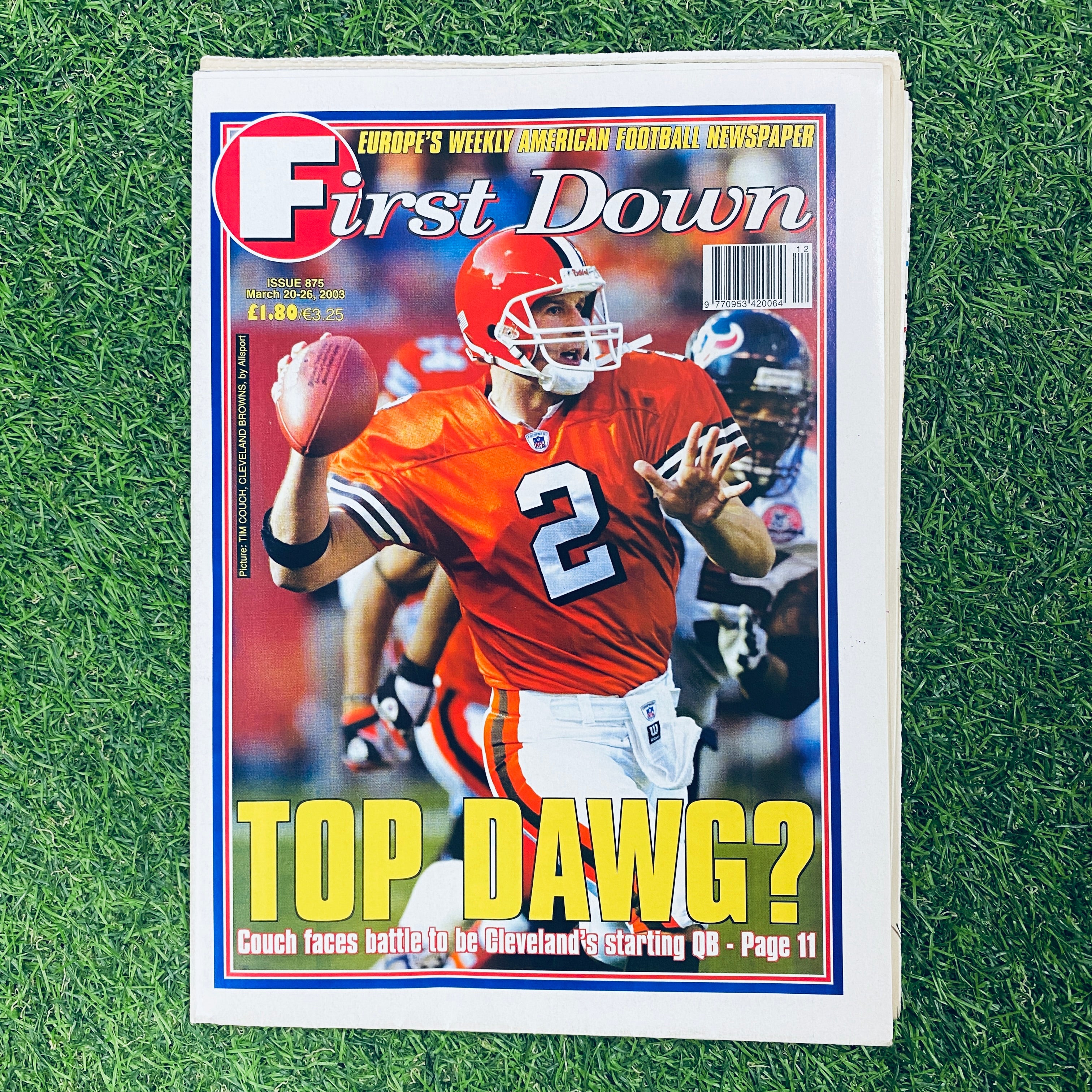 First Down Newspaper Issue 875 March 20-26, 2003 | Vintage Sports Collectible | Perfect for NFL Memorabilia Collections and Sports History Enthusiasts