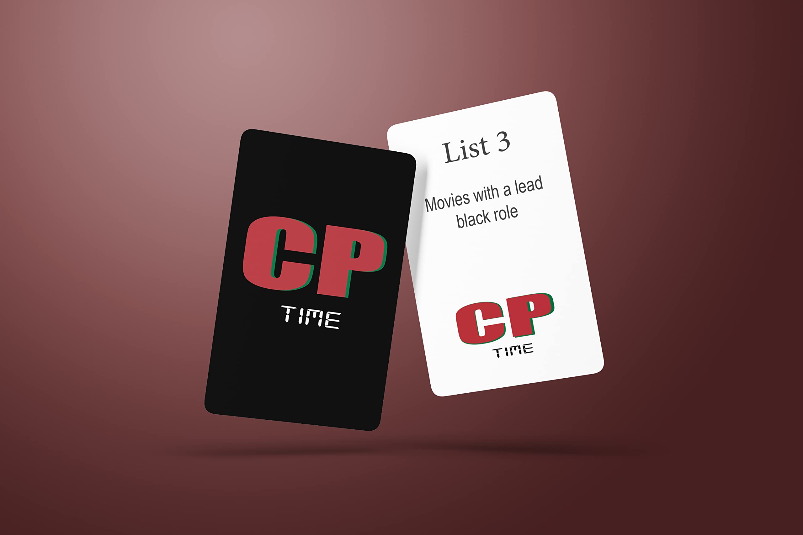 Beat The Timer! CpTime Party Card Game - Black Trivia Style with Multiple Categories: Pop Culture, Music & General Knowledge | Fun Group Game for Game Nights & Social Gatherings
