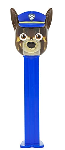 **Paw Patrol Pez Candy Dispenser - Crystal Chase Character with Refillable Candy | Fun Kids Party Favors, Birthday Grab Bags & Stocking Stuffers | Great for Birthdays, Halloween & Christmas Gifts**