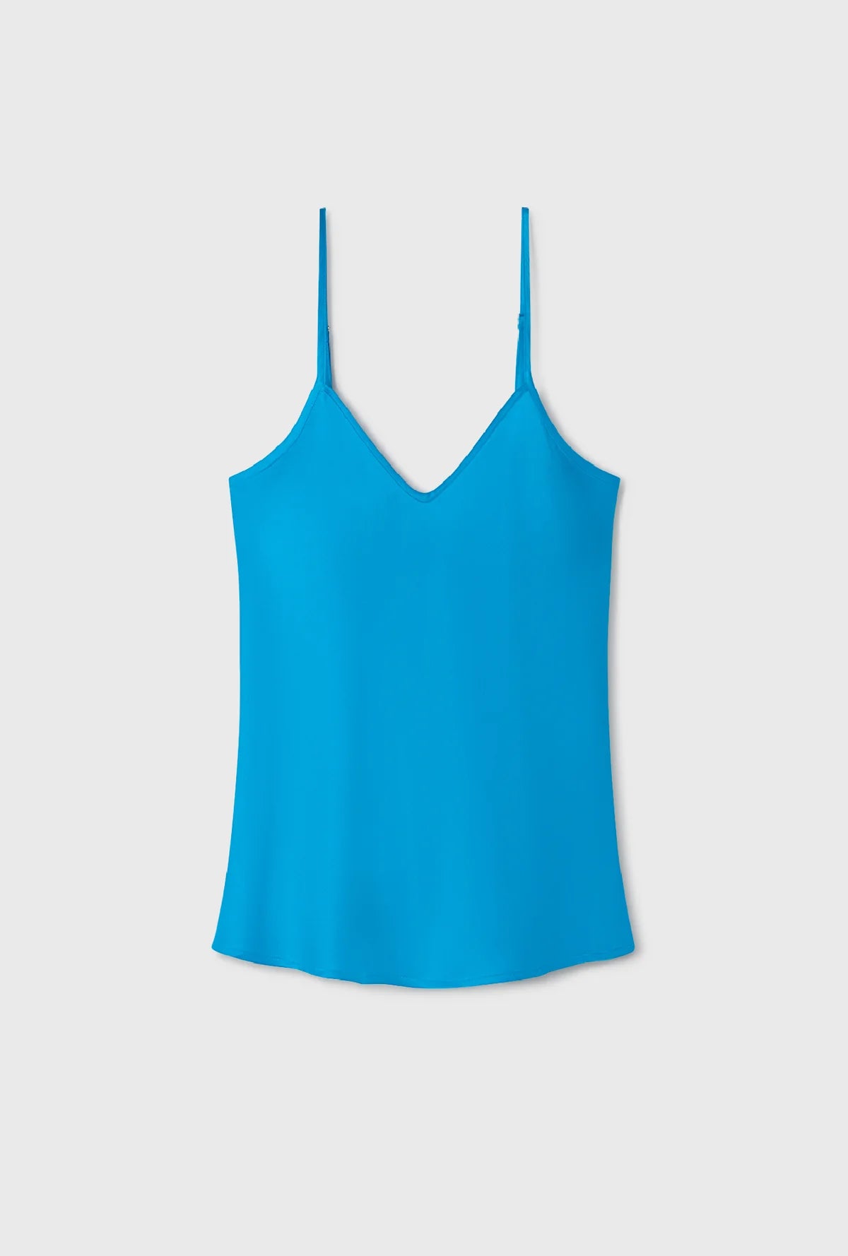 Bias Cut Cami Top in Coast Blue - Women's Flowy Tank Top for Casual Wear & Summer Outfits