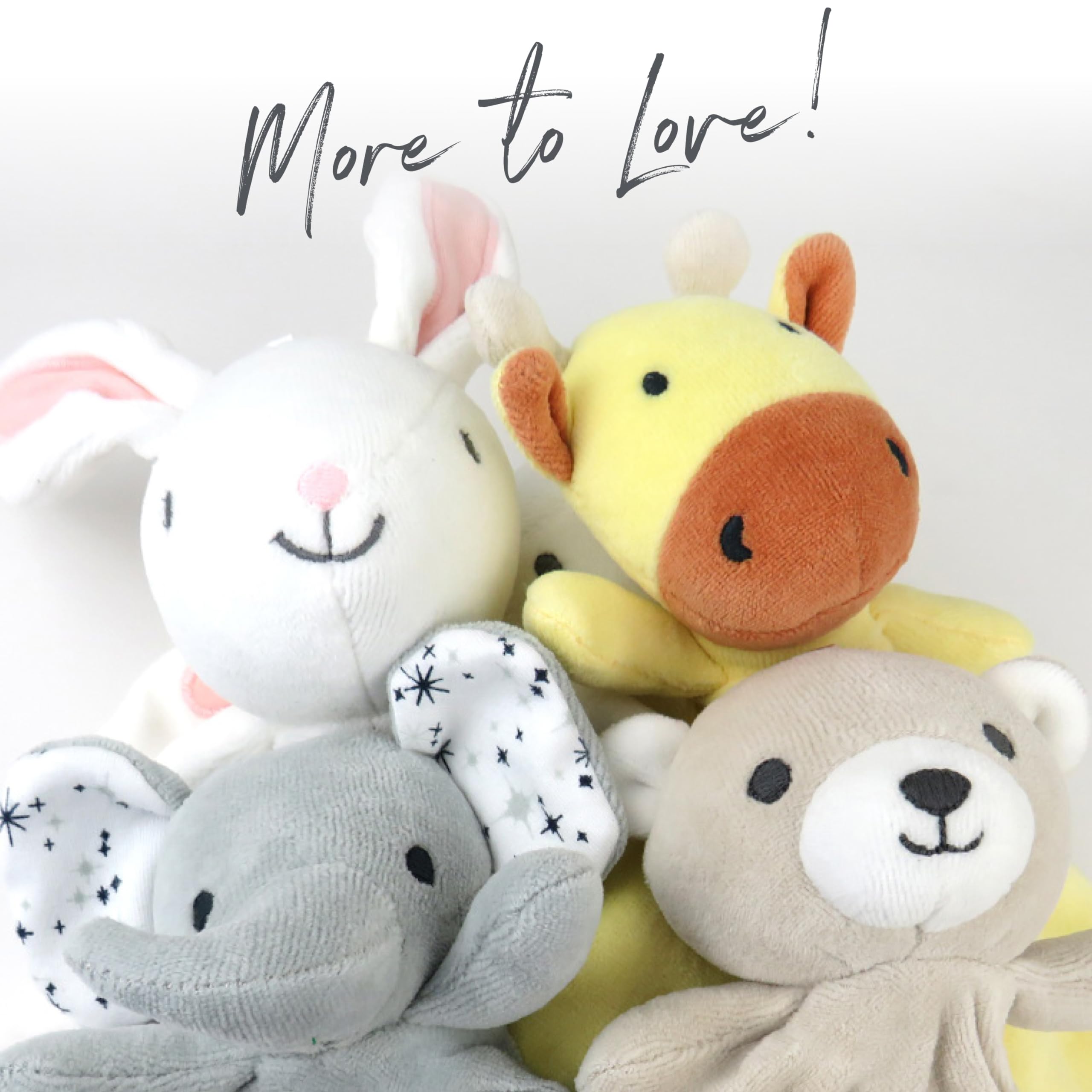 HonestBaby Soft Plush Lovey & Rattle Stuffed Animal Toy - Pale Banana Baby Shower Gift for Newborn Boys & Girls (0-12 Months) - Perfect for Nursery, Stroller & Cuddle Time