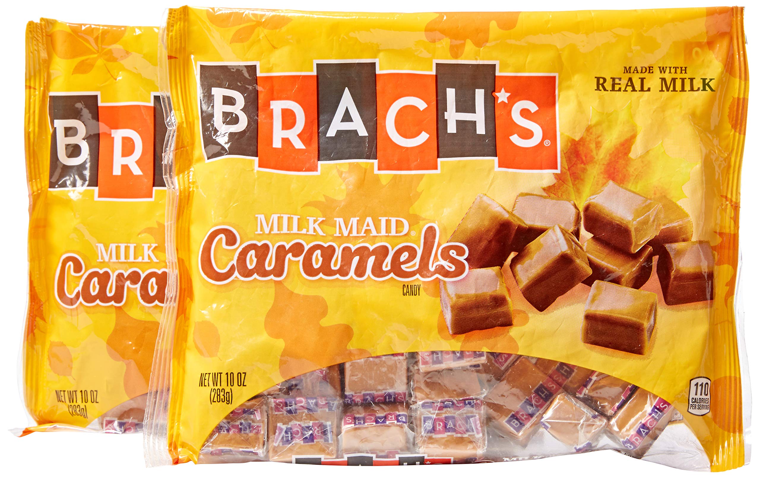 Brachs Caramel Milk Maid Candy - Classic Creamy Caramel Candies in Bulk - Perfect for Halloween, Christmas & Party Favors