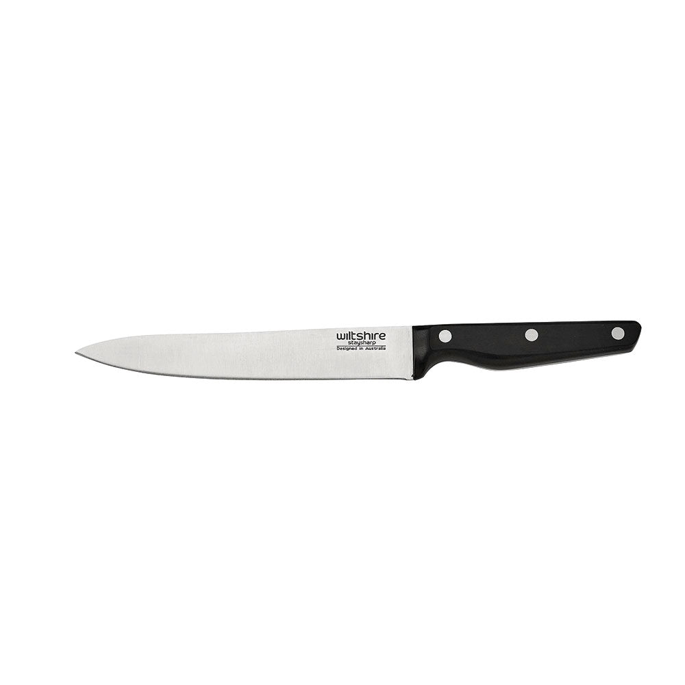 Staysharp Triple Rivet Carving Knife 20cm - Professional Kitchen Knife for Meat, Roast & BBQ - Perfect for Chefs & Home Cooking