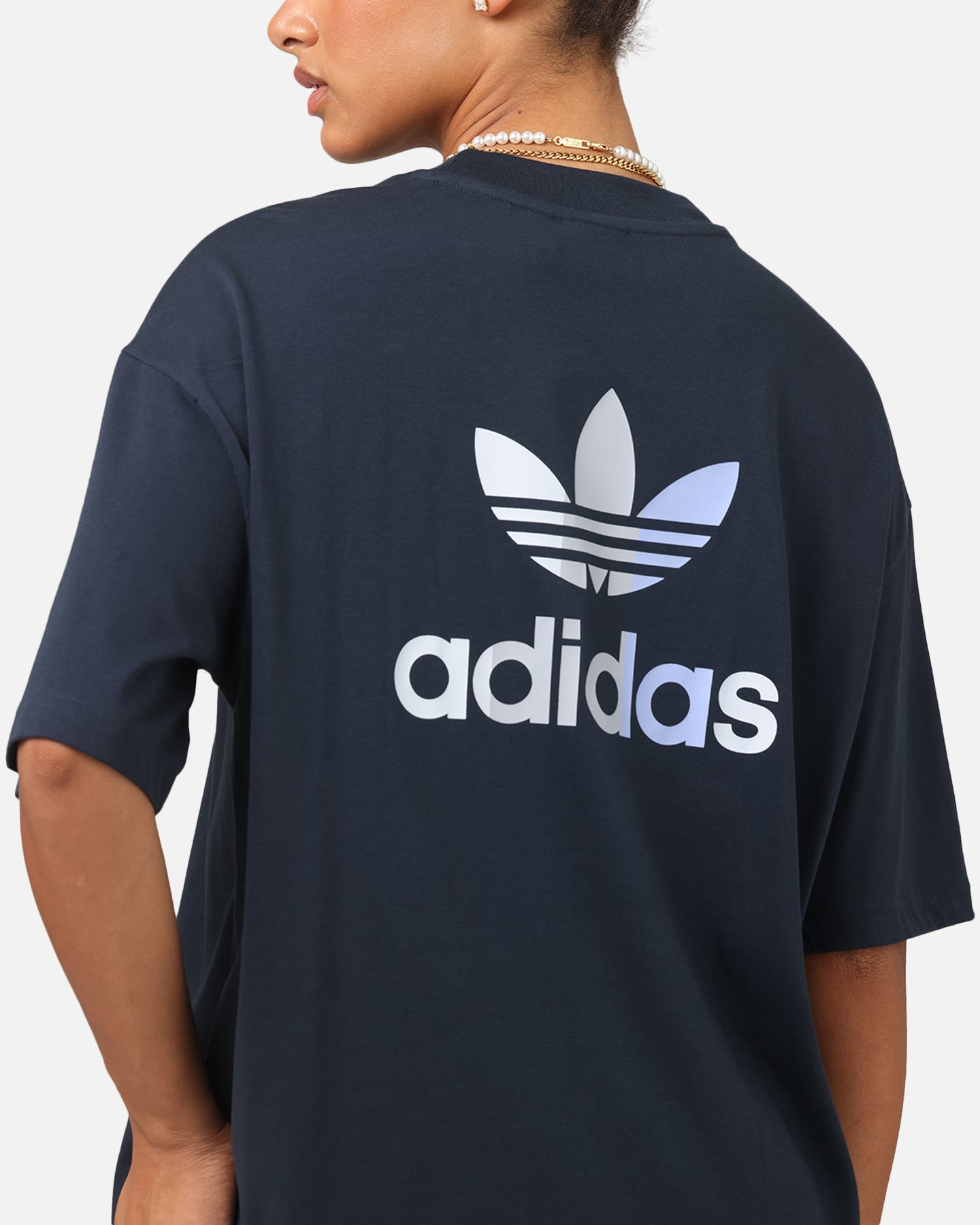 Adidas Graphic T-Shirt for Men - Aurora Ink/Blue Spark Design - Casual Wear & Street Style Outfit