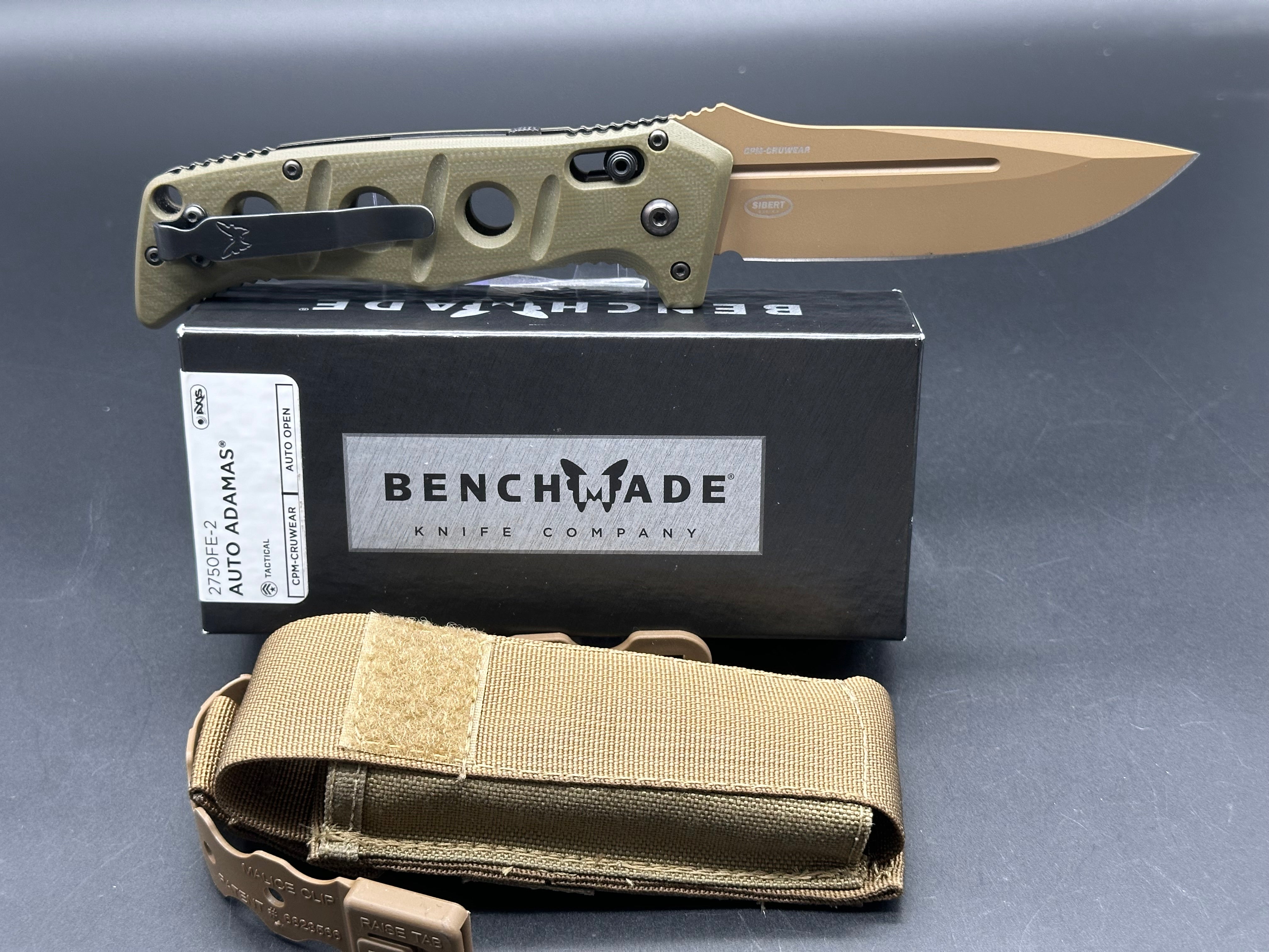 Benchmade Large Adamas Automatic Knife - Premium Folding Pocket Knife with Durable Blade for Outdoor, Camping, Hunting & EDC Use