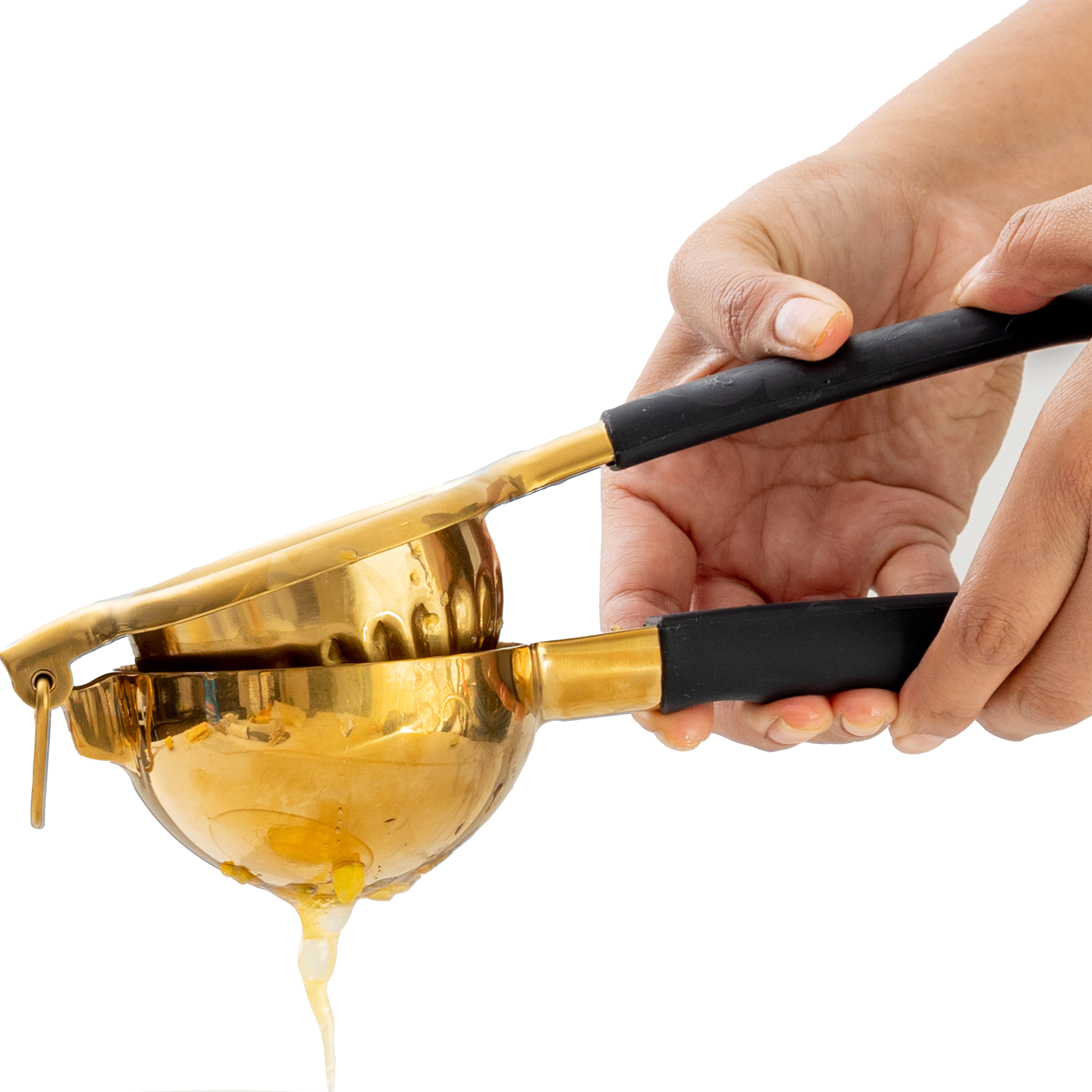 Premium Stainless Steel Citrus Juicer for Lemon, Lime & Orange - Handheld Manual Juicer for Fresh Juice, Cocktails & Cooking - Easy Squeeze & Drip-Free Design
