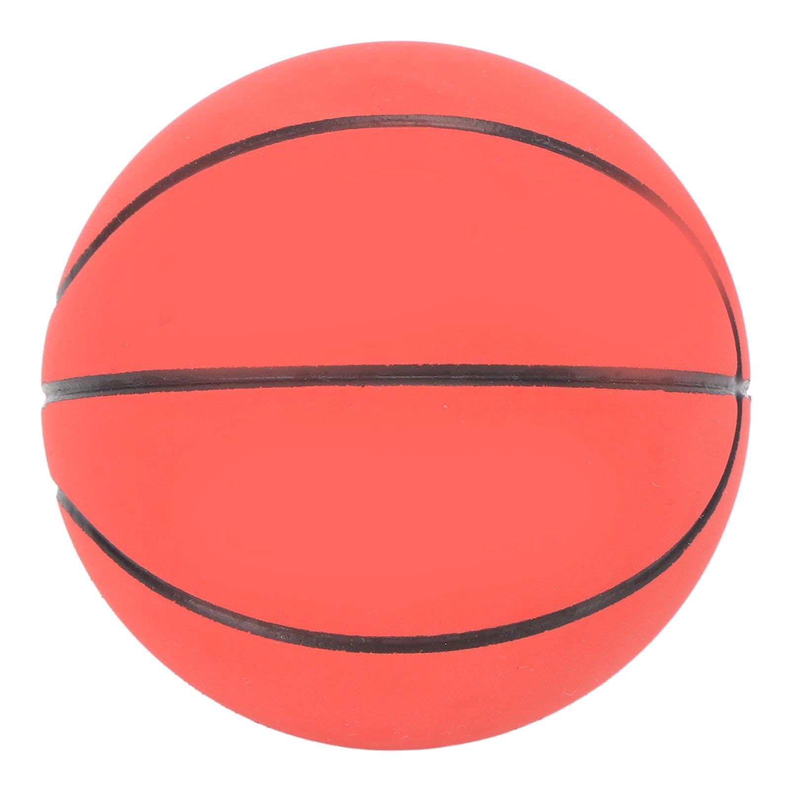 Bounce & Play High Elasticity Rubber Basketball Toy for Pets - Interactive Fun & Exercise (Red) - Perfect for Indoor Play, Training & Bonding with Your Dog or Cat