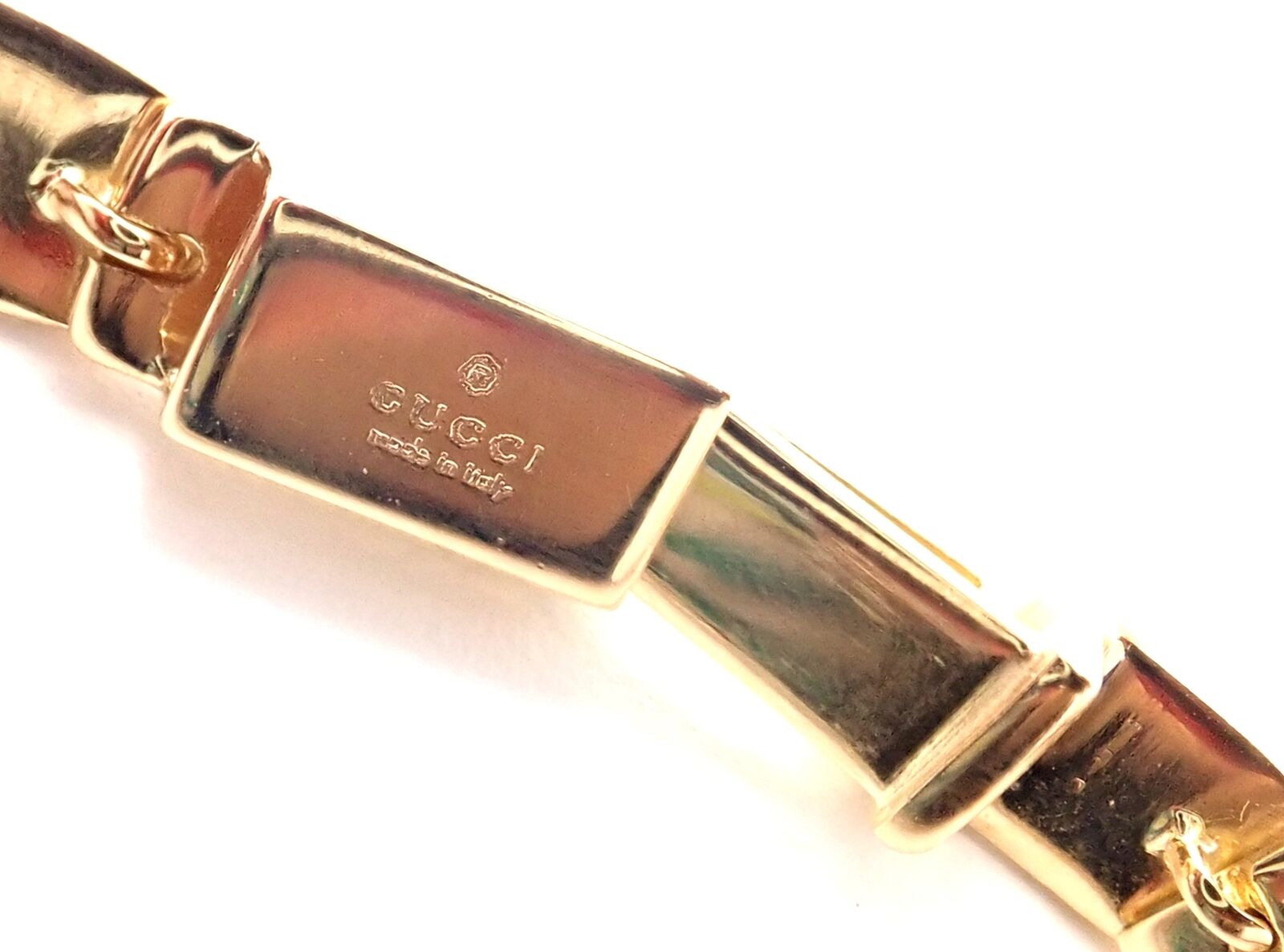 Authentic Gucci 18k Yellow Gold Diamond Tennis Necklace - Luxury Women's Jewelry for Parties, Weddings & Special Occasions