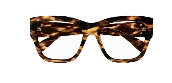 Gucci GG1410O 002 Havana Square Oversized Women's Eyeglasses - Stylish Designer Sunglasses for Women, UV Protection, Fashionable Square Frame - Perfect for Outdoor Activities, Travel & Everyday Wear
