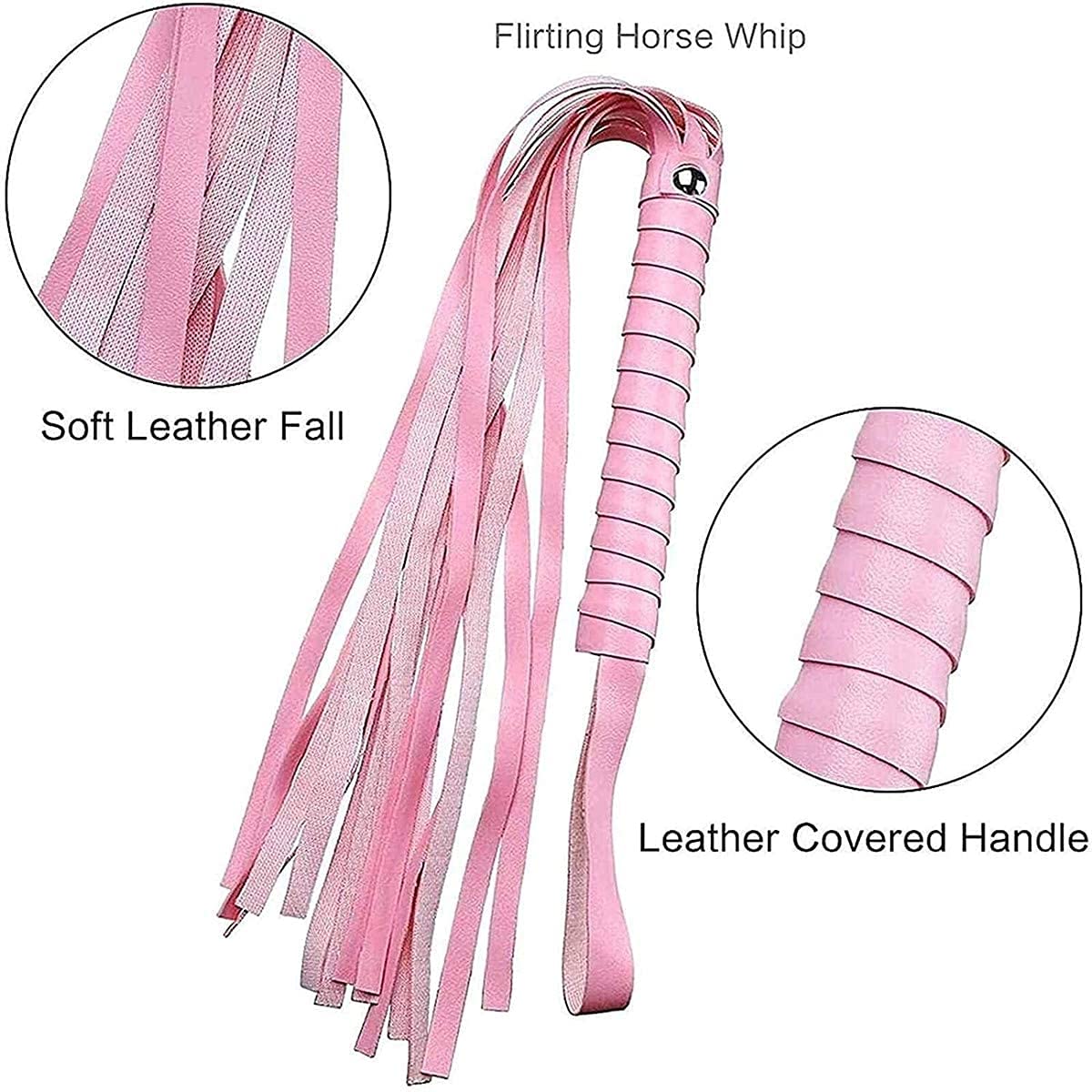 10-Piece Adjustable Bondage Set - Eco Leather & Satin Bag Included - Sex Toys for Couples (Pink) - Perfect for BDSM, Roleplay & Spicing Up Your Bedroom