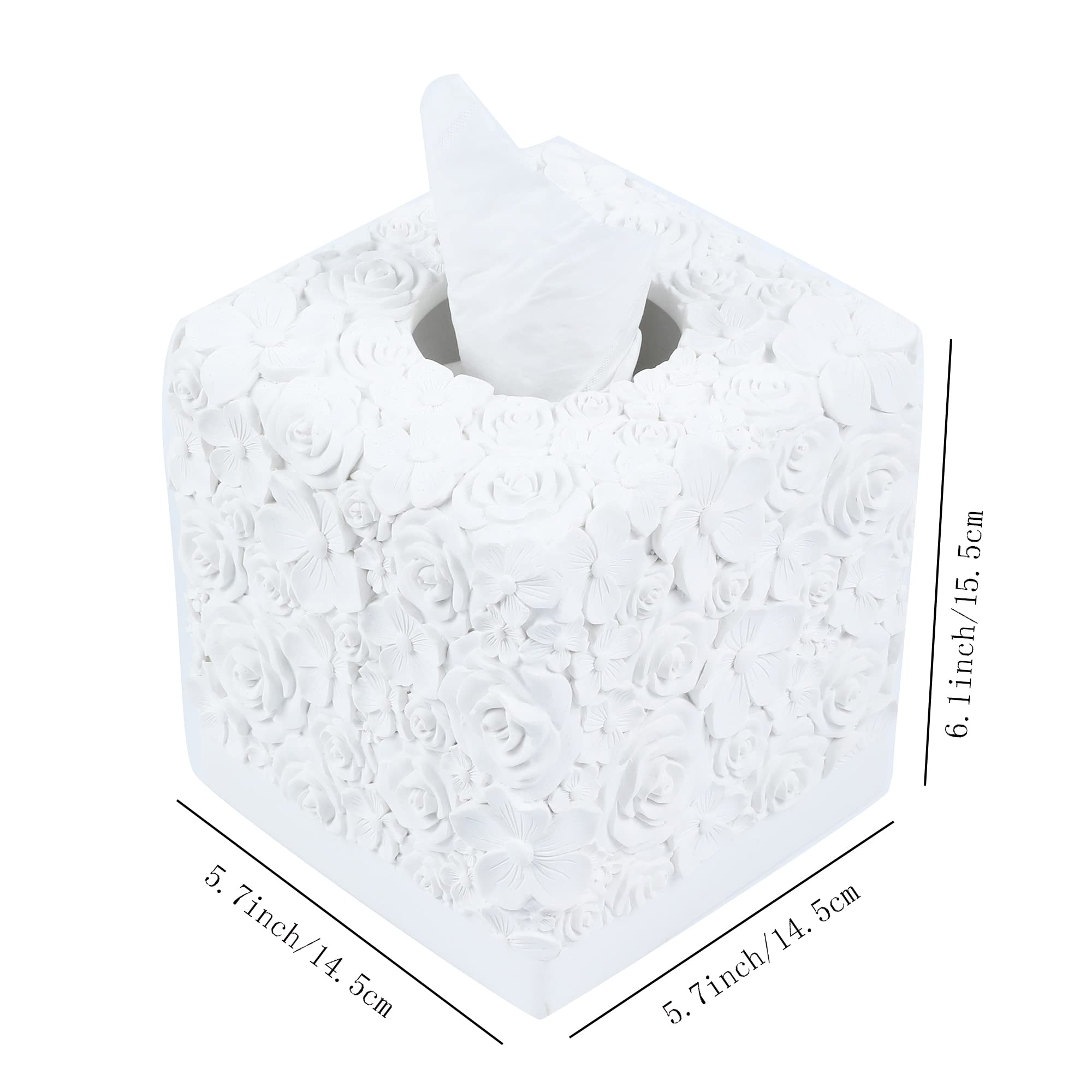 Modern Square Tissue Box Cover Holder - Stylish Bathroom Vanity & Countertop Decor, Unique Design for Bedroom, Living Room & Home Accessories - Perfect for Home, Office & Gift Giving