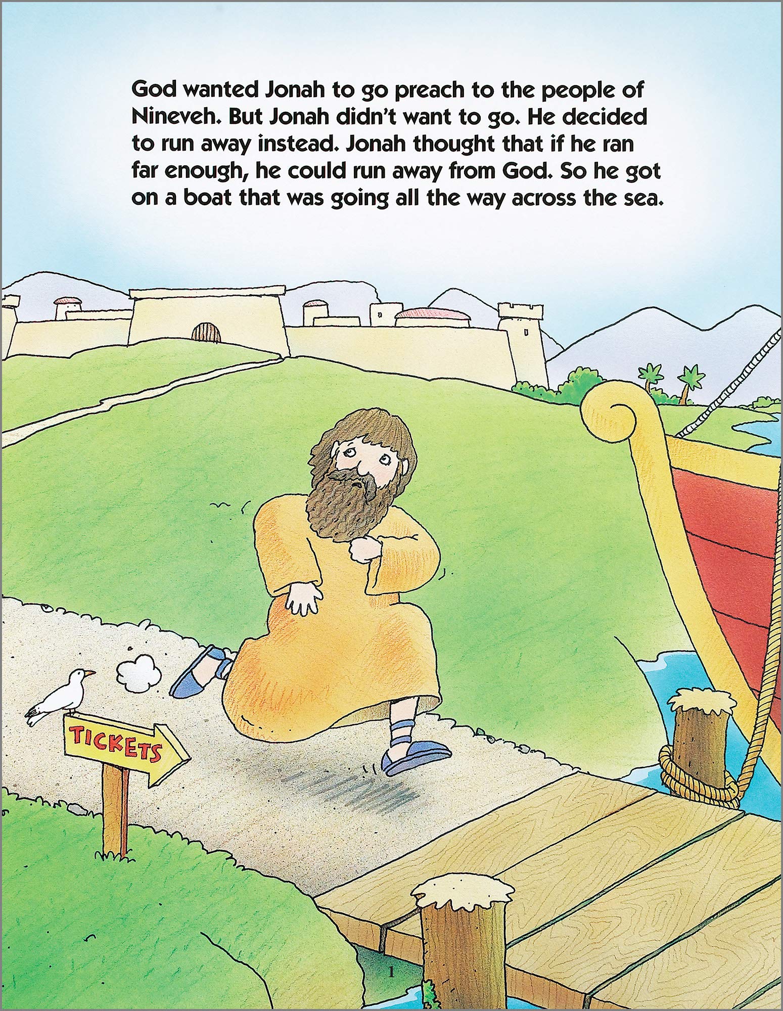 Bible Big Books: Jonah - Large Print Christian Storybook for Kids & Sunday School | Perfect for Children's Bible Study & Religious Education
