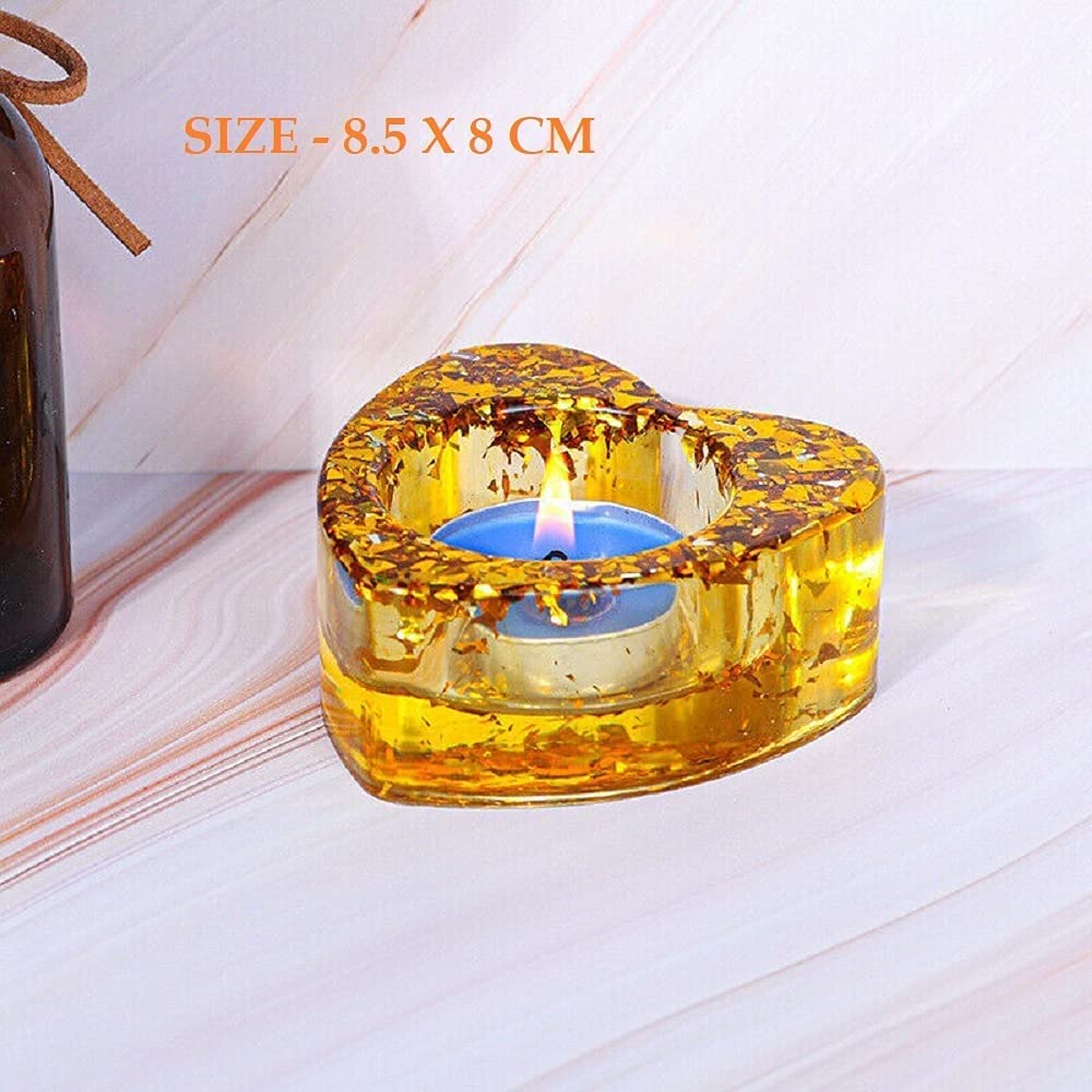 Premium KIRA Silicone Resin Candle Holder Molds for DIY Epoxy Jewelry Box - Oval Tealight Candle Molds for Home Decor, Wedding Centerpieces & Diwali Table Settings (Pack of 1)