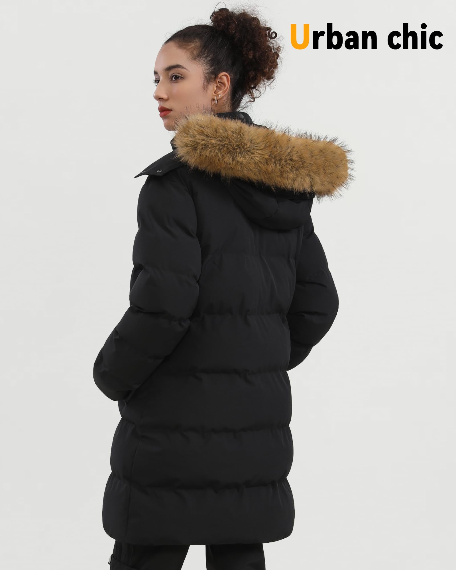 Graphene Heated Jacket for Women - 12V Fast Charging, 18400mAh Large Battery - Perfect for Winter Outdoor Activities, Skiing, and Cold Weather Commuting