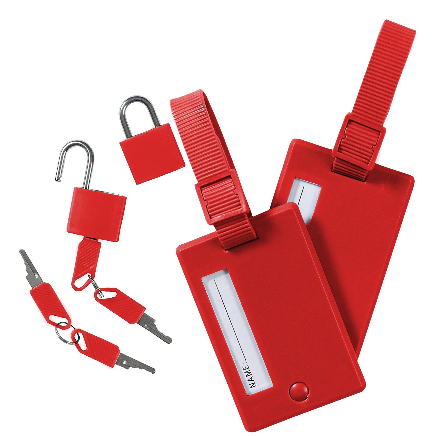 Caribee 1384 ID and Lock Kit - Secure Travel Document Holder with RFID Blocking (Red) - Perfect for Passport, Credit Cards & Air Travel Accessories