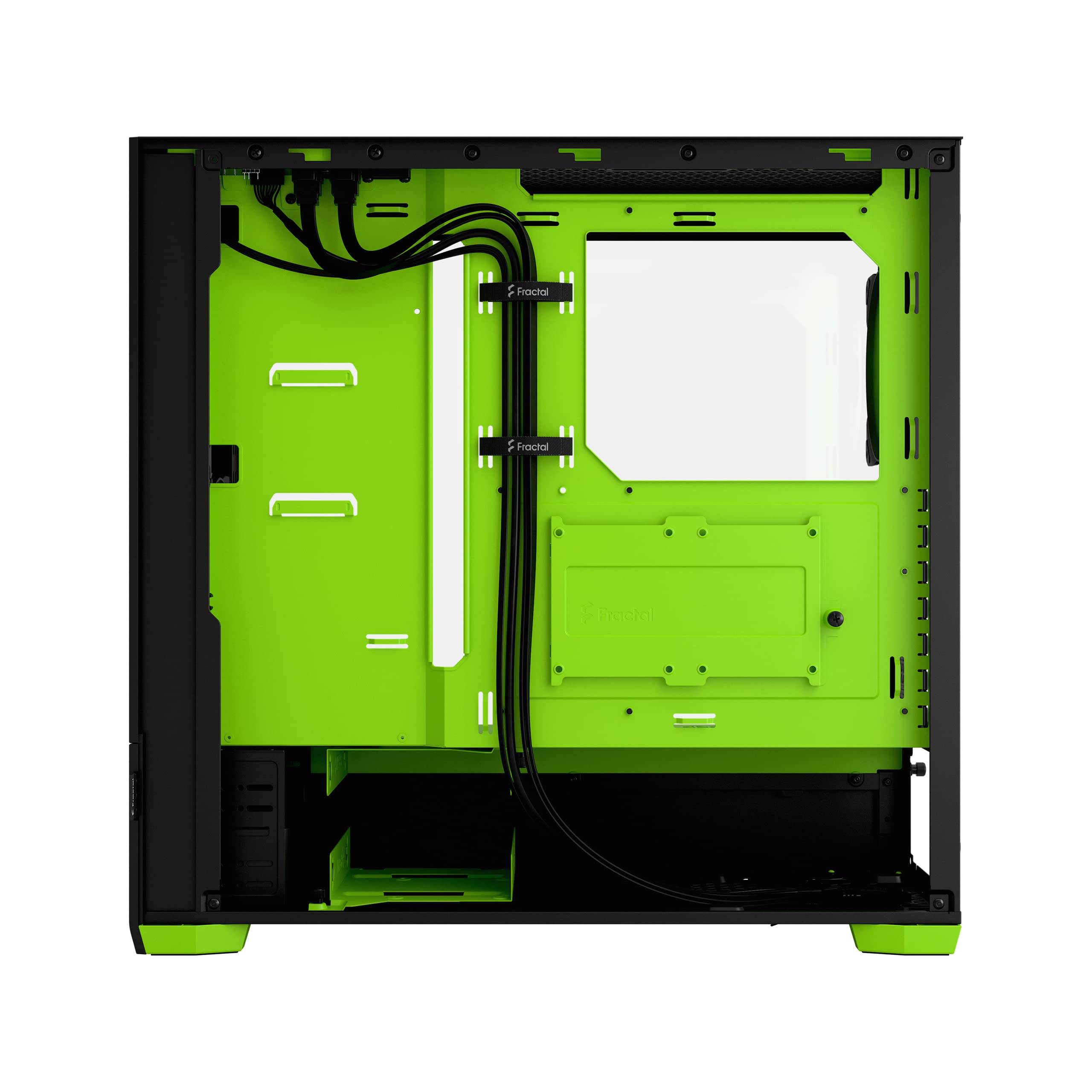 Fractal Design Pop Air RGB Green ATX Mid Tower PC Case - Tempered Glass Side Panel, Honeycomb Mesh Front, 3x 120mm RGB Fans Included - High Airflow Gaming Computer Case for Streaming & Esports