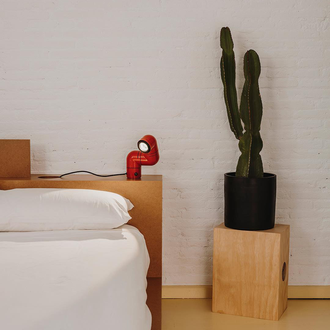 Modern Tubular Table Lamp - Sleek Minimalist Design for Bedroom, Living Room & Office - Energy Efficient LED Desk Light for Reading & Decor