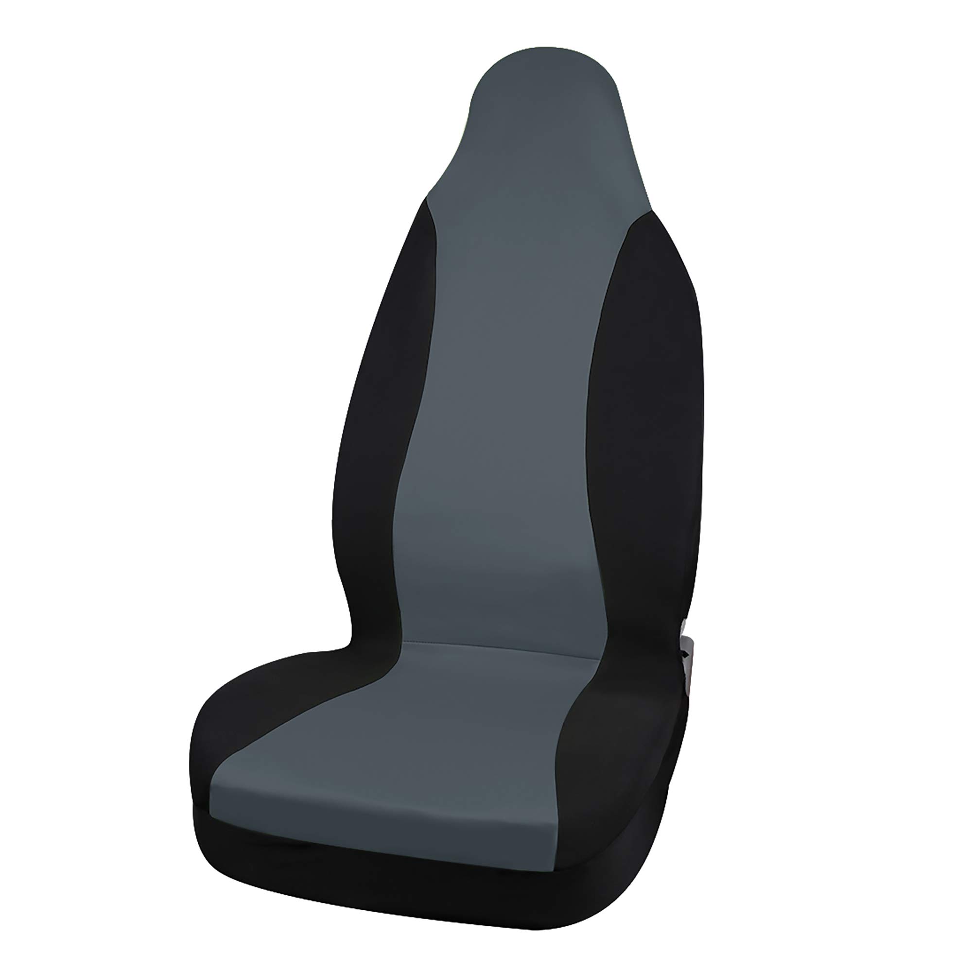 uxcell High Back Bucket Auto Car Seat Cover - Durable Polyester Fabric, Gray - Universal Fit for Cars, Trucks & SUVs - Protects Seats from Wear, Spills & Pets