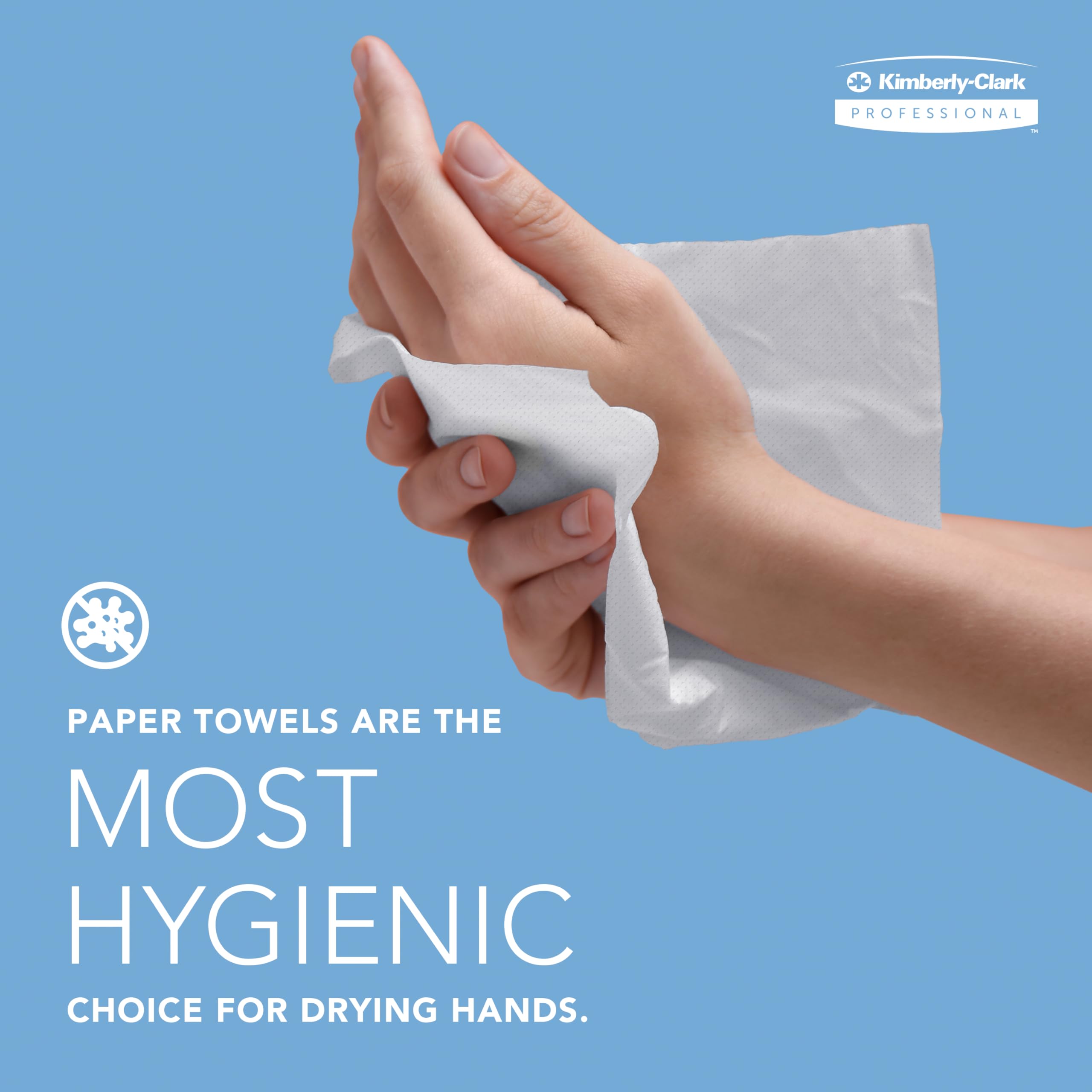 Kimberly-Clark Professional Folded Paper Towel Dispenser - Soft Grey Countertop Hand Towel Holder (13.3x9x5.2 inches) for Restaurants, Offices & Home Kitchens - Pack of 1 (Model 55760)