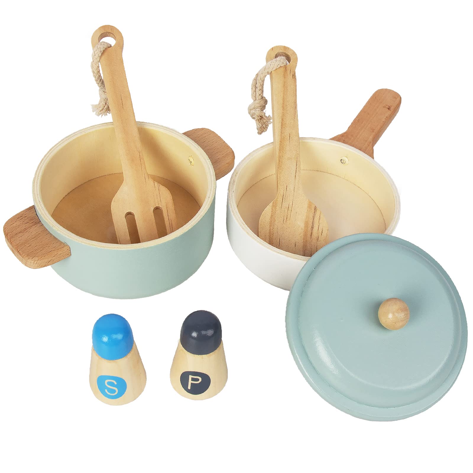 Premium Wooden Toddler Play Kitchen Set with Utensils & Accessories, Montessori Pretend Cooking Toy, Educational Gift for Kids 3+, Perfect for Home, Preschool & Daycare Playtime