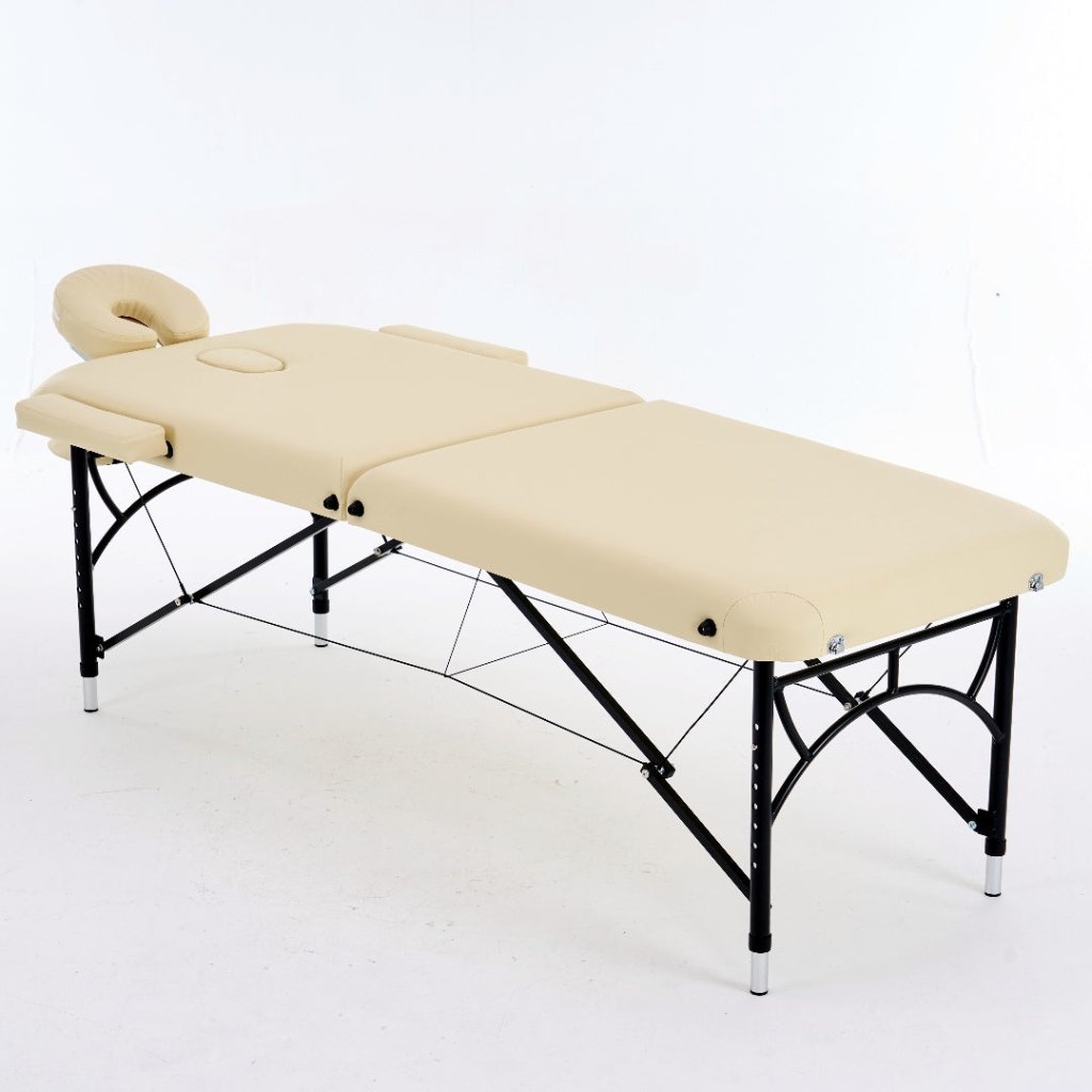 Greenlife® 5 Aluminum Super Stable Portable Massage Table - 2 Section Adjustable Height for Professional & Home Use - Perfect for Massage Therapists, Spas & Relaxation at Home