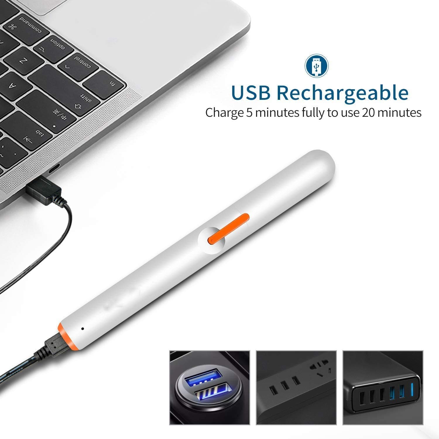 Professional Painless Nose & Ear Hair Trimmer for Men & Women - USB Rechargeable, Waterproof with Dual Edge Blades for Easy Cleaning - Perfect for Travel, Grooming & Personal Care