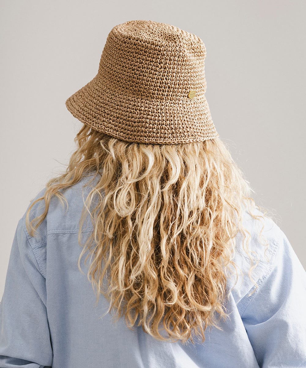 Crochet Packable Bucket Hat for Women - Breathable Summer Sun Hat with Wide Brim - Perfect for Beach, Travel, and Outdoor Activities