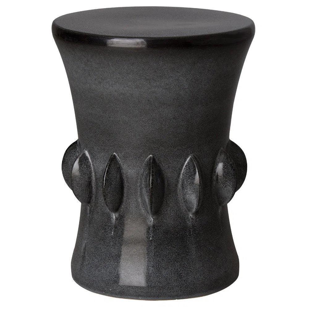 22.5 Inch Jewel Outdoor Decorative Garden Stool - Weather-Resistant Patio Furniture for Poolside, Porch & Backyard Decor