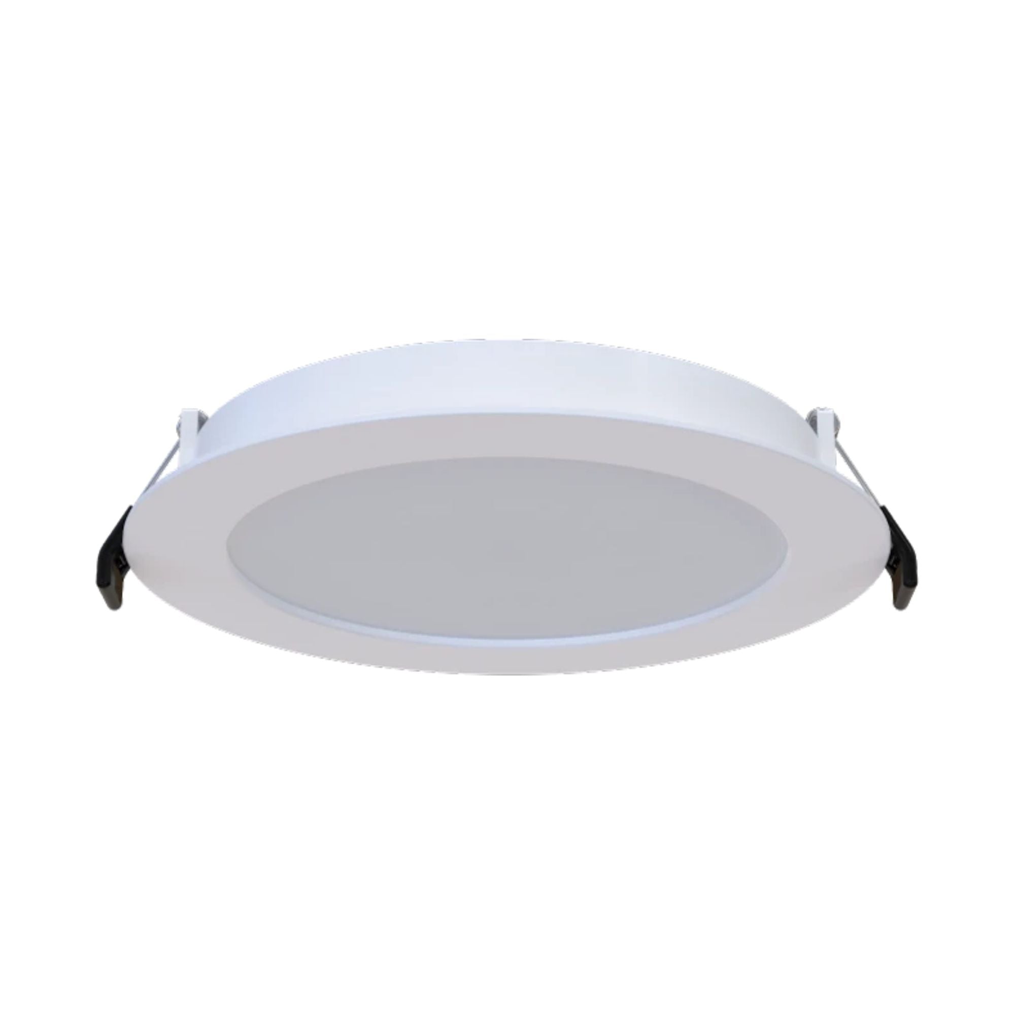 6 Inch Backlit Wafer LED Downlight - 1000 Lumens, CCT Selectable (2700K-6500K), White Smooth Trim - Perfect for Kitchen, Living Room & Bedroom Lighting